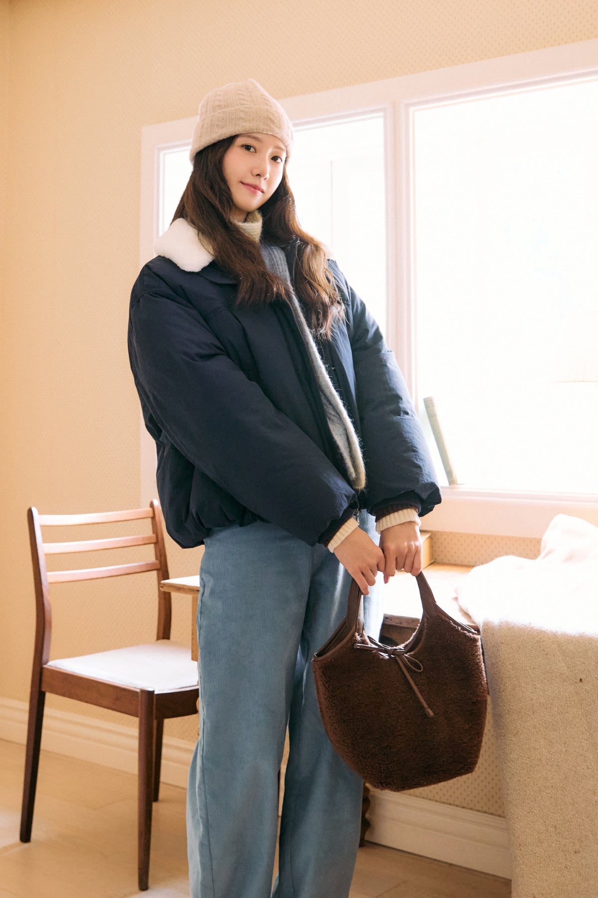 【YOONA同款】 TEDDY REVERSIBLE BAG - 2 COLORS