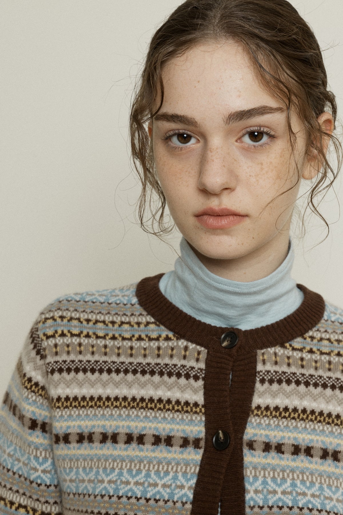 【YOONA同款】 FAIR ISLE WOOL CARDIGAN