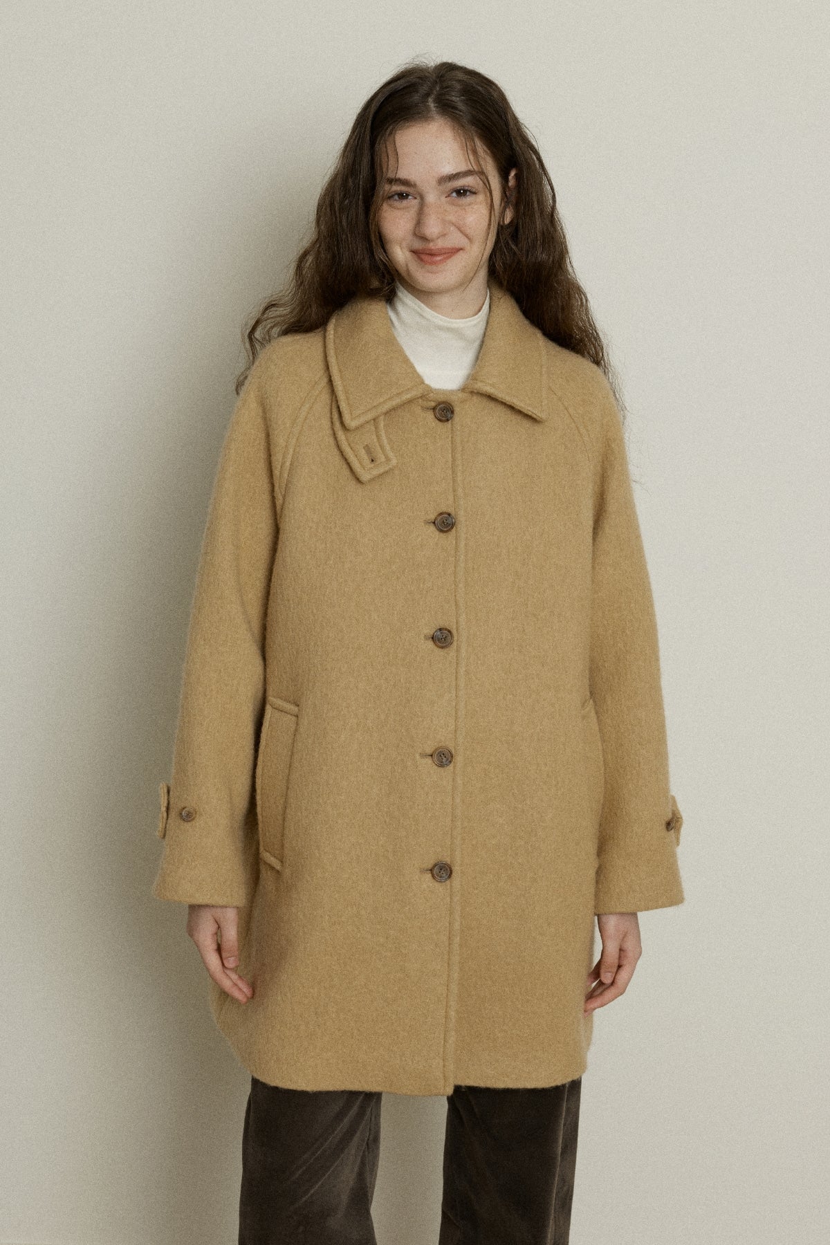 【YOONA同款】 WOOL BALMACAAN HALF COAT