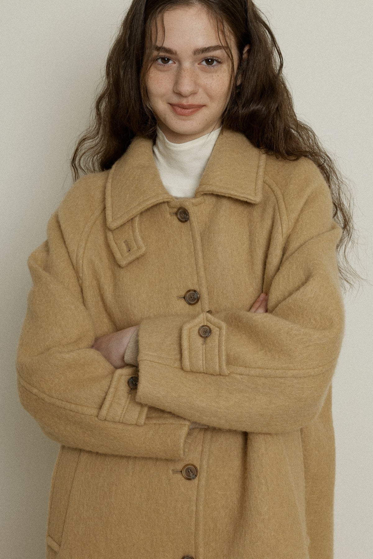 【YOONA同款】 WOOL BALMACAAN HALF COAT