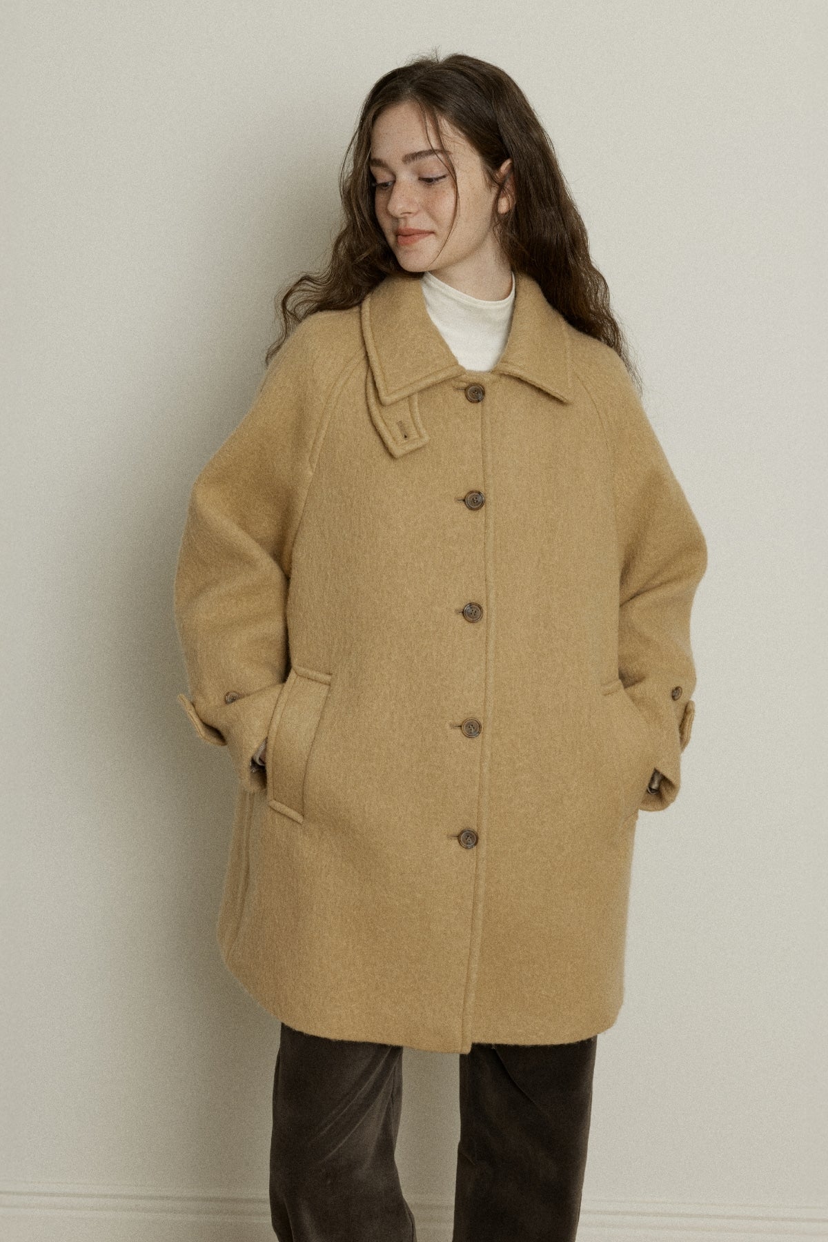 【YOONA同款】 WOOL BALMACAAN HALF COAT