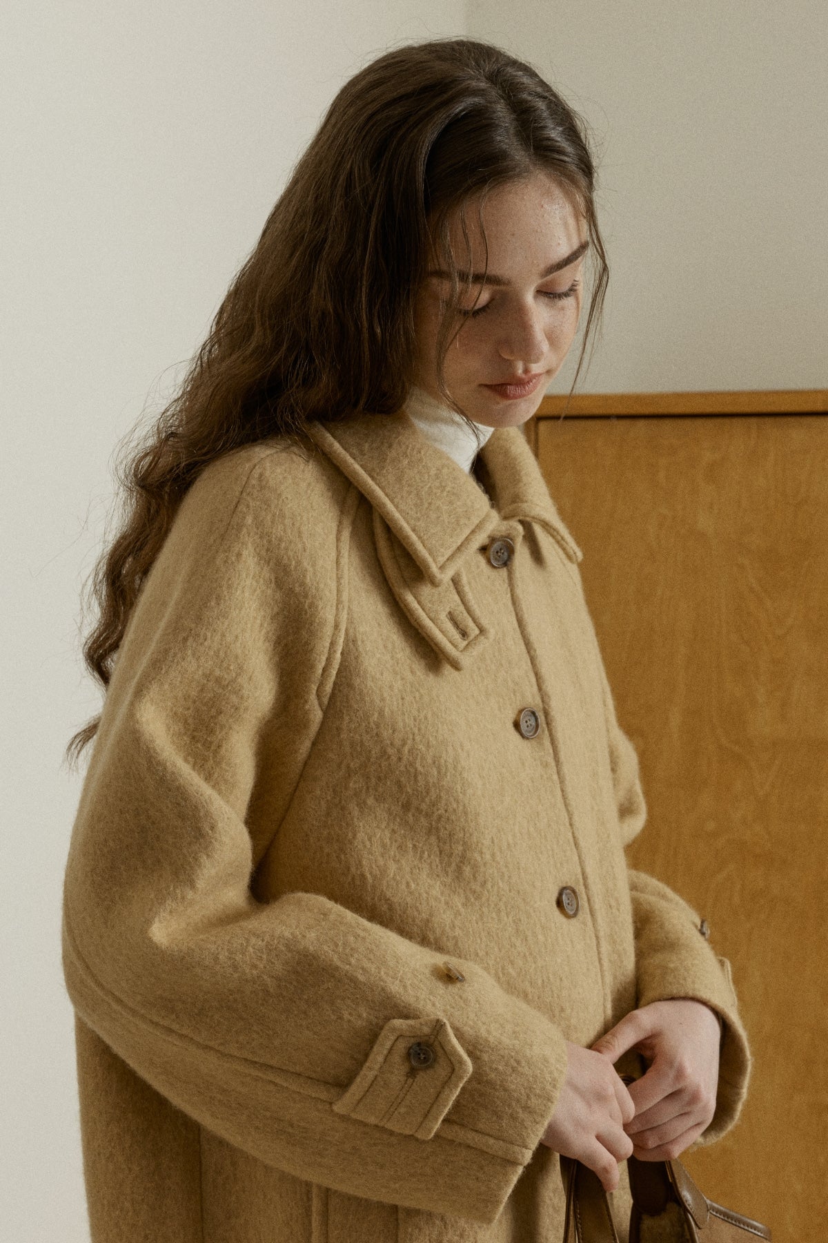 【YOONA同款】 WOOL BALMACAAN HALF COAT