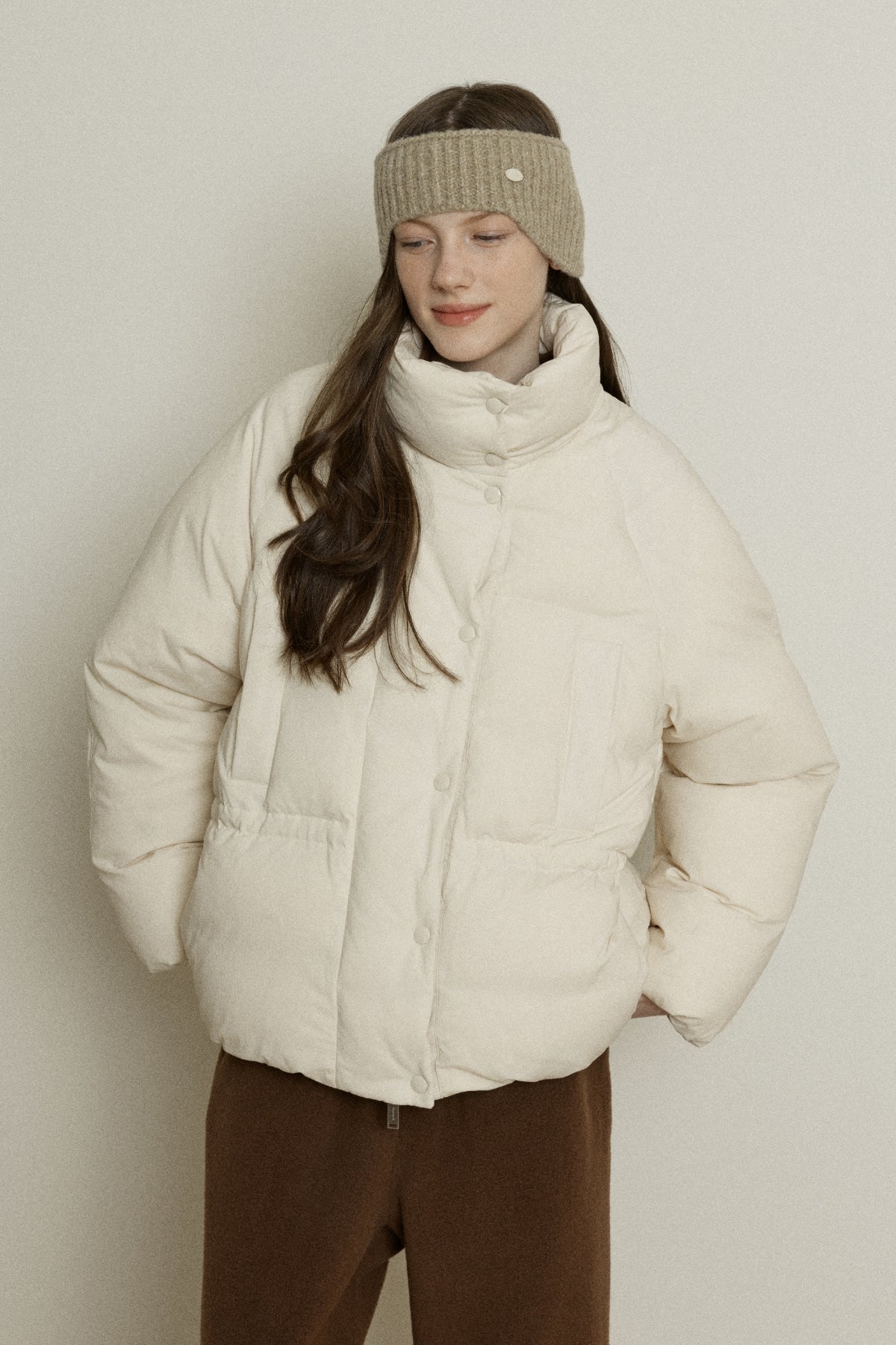 【YOONA同款】 SIGNATURE DUCK DOWN HALF JUMPER