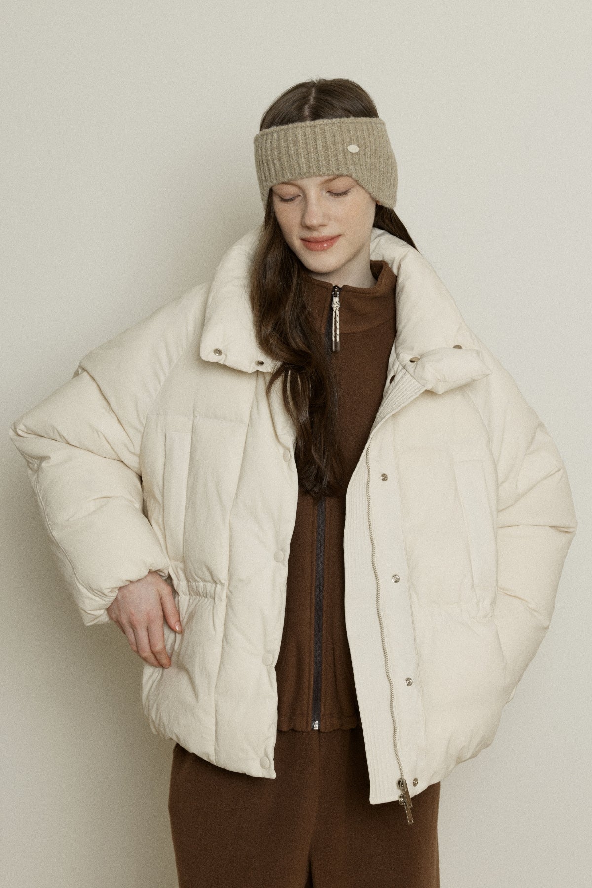 【YOONA同款】 SIGNATURE DUCK DOWN HALF JUMPER