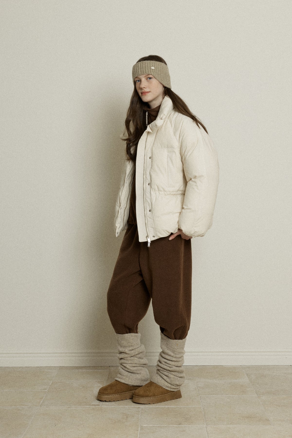 【YOONA同款】 SIGNATURE DUCK DOWN HALF JUMPER