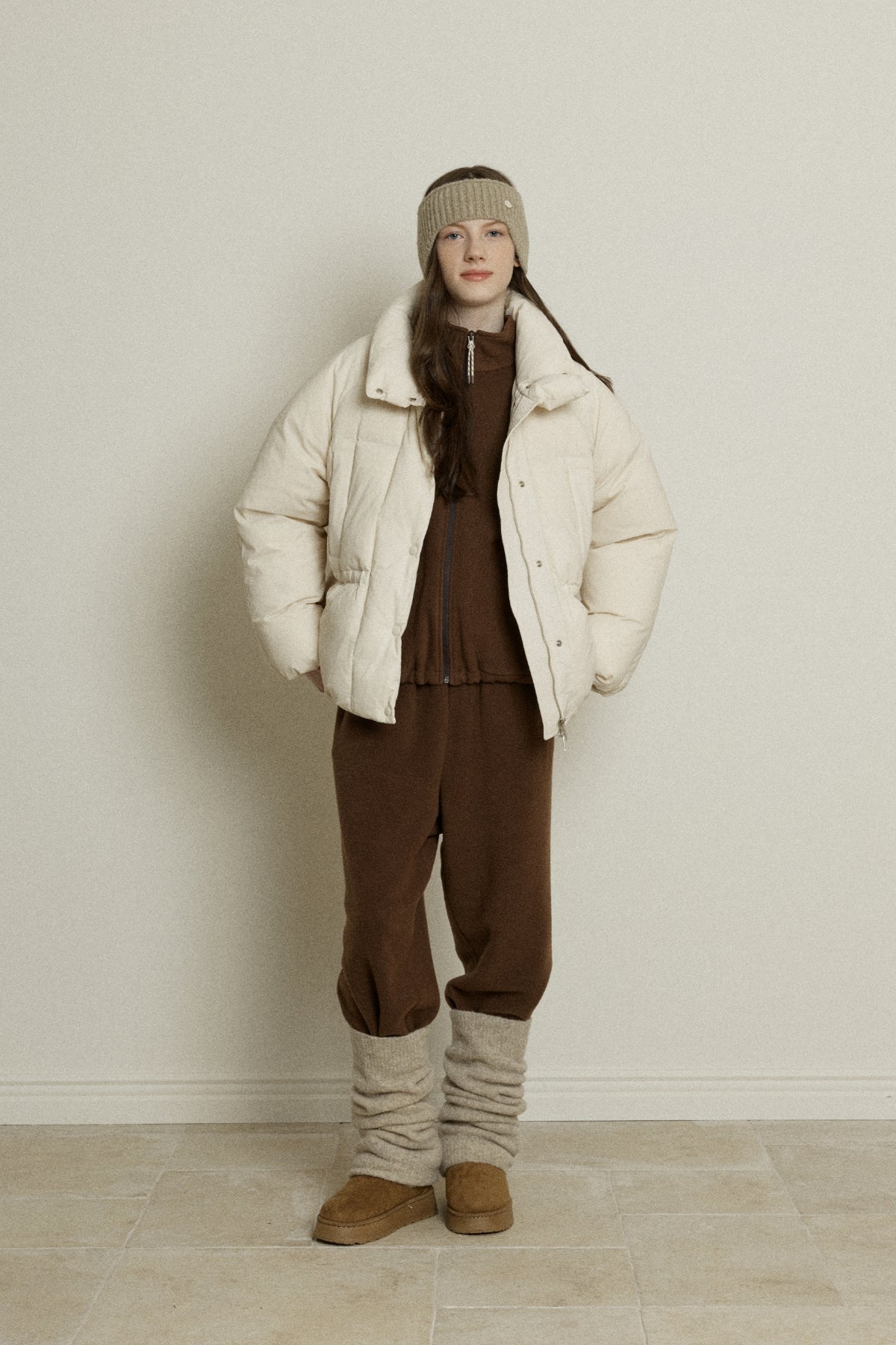 【YOONA同款】 SIGNATURE DUCK DOWN HALF JUMPER
