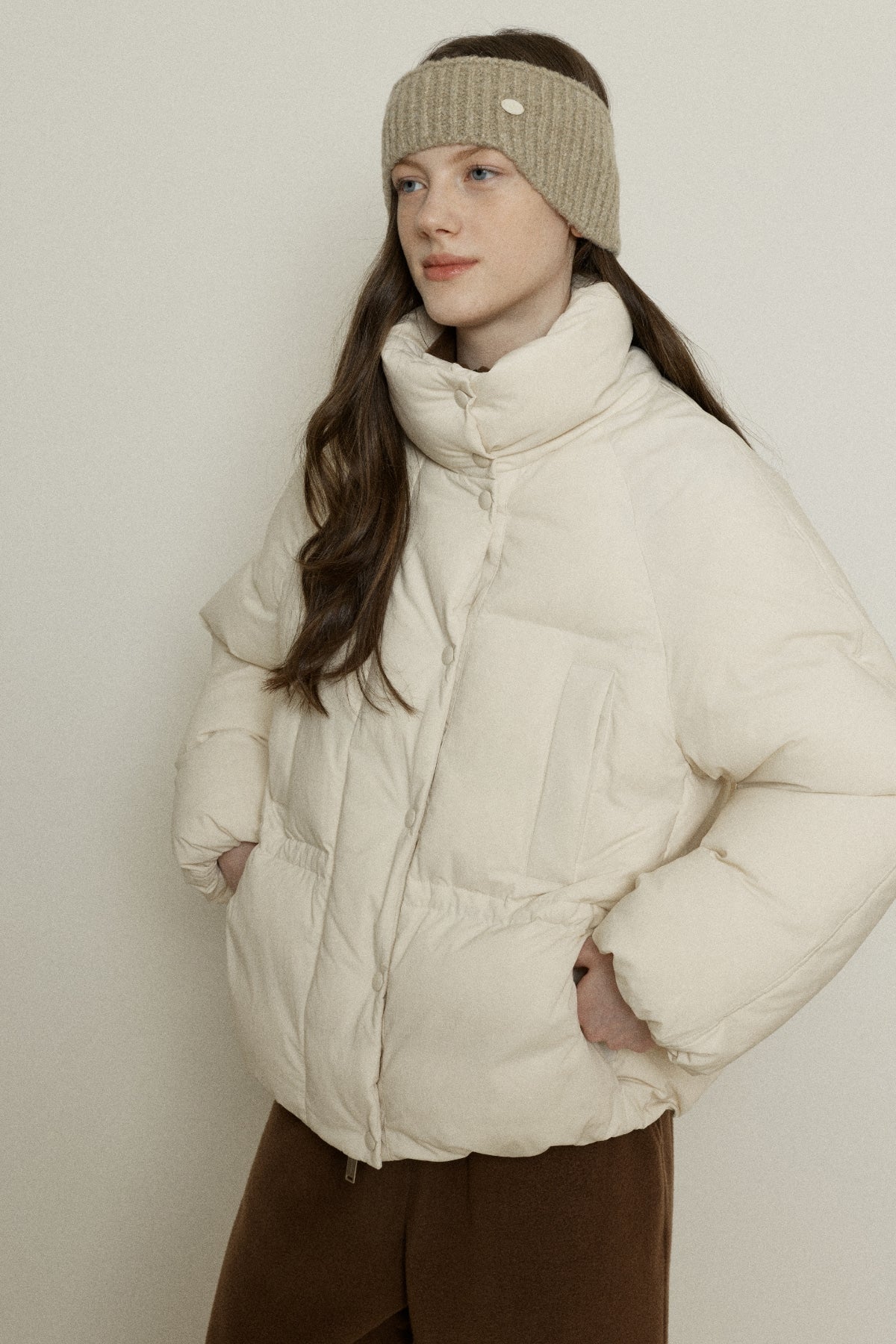 【YOONA同款】 SIGNATURE DUCK DOWN HALF JUMPER