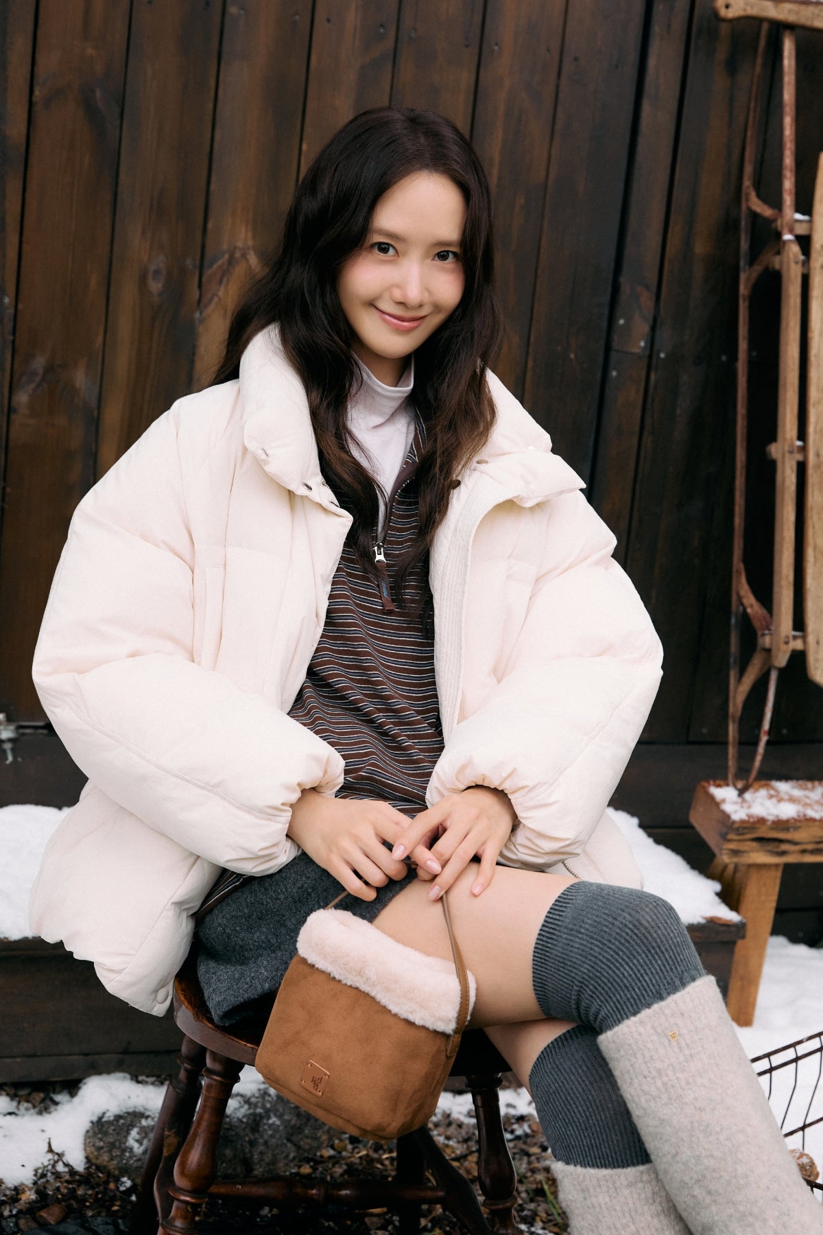 【YOONA同款】 SIGNATURE DUCK DOWN HALF JUMPER