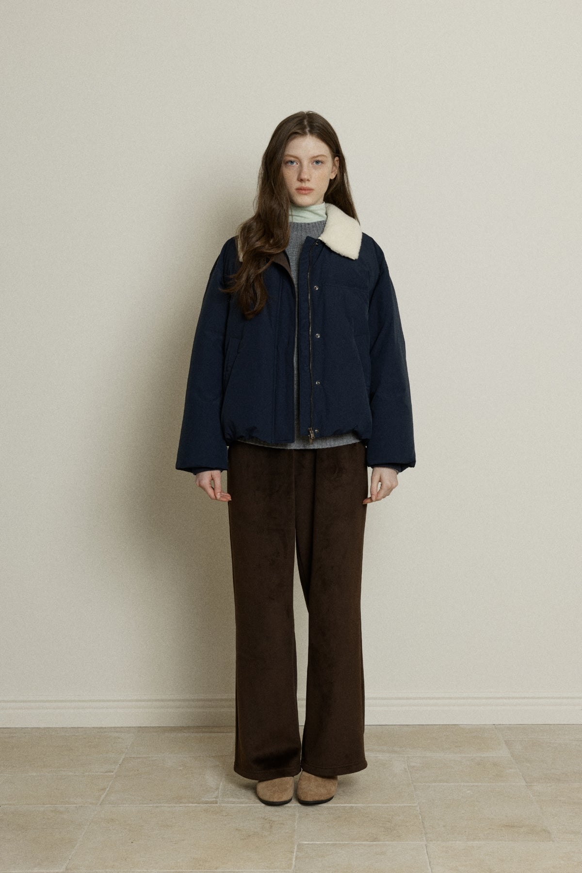 【YOONA同款】 FUR COLLAR DUCK DOWN JUMPER