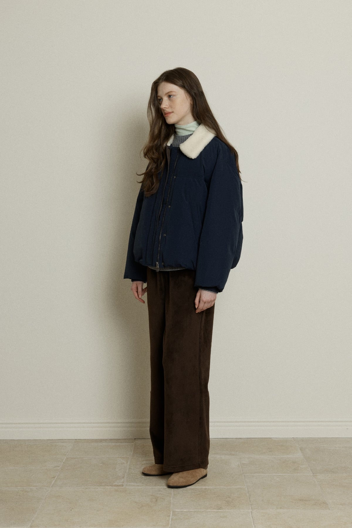 【YOONA同款】 FUR COLLAR DUCK DOWN JUMPER