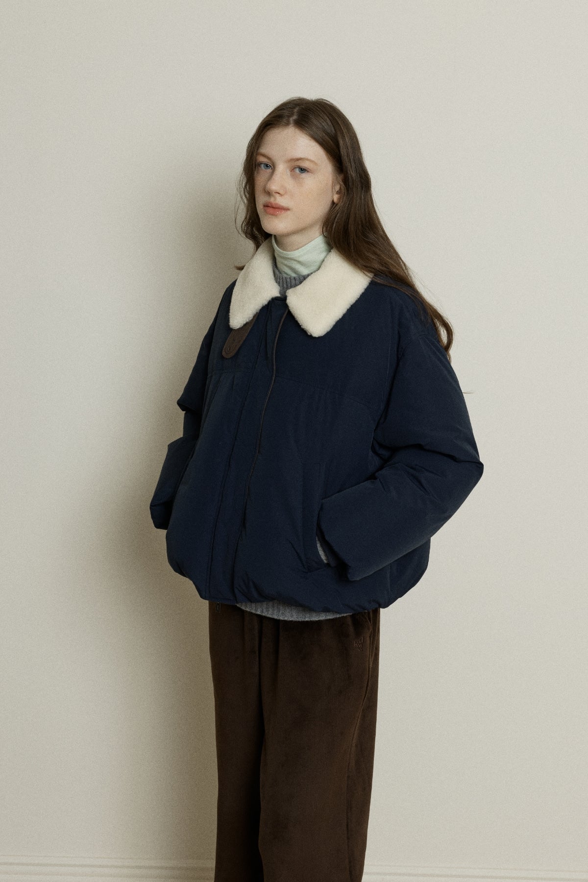 【YOONA同款】 FUR COLLAR DUCK DOWN JUMPER