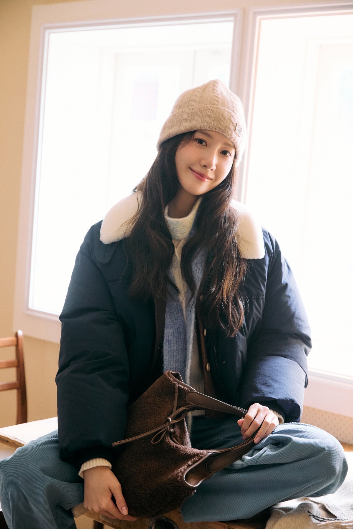 【YOONA同款】 FUR COLLAR DUCK DOWN JUMPER