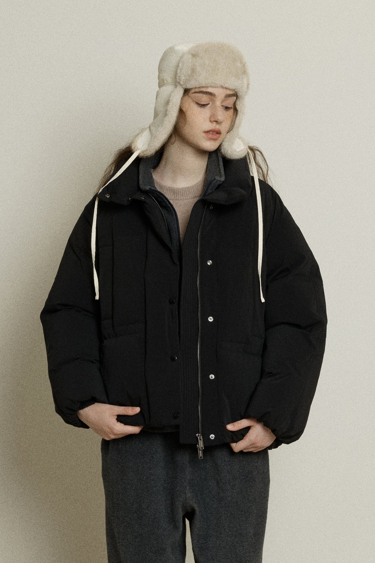 【YOONA同款】 FAUX FUR TRAPPER HAT