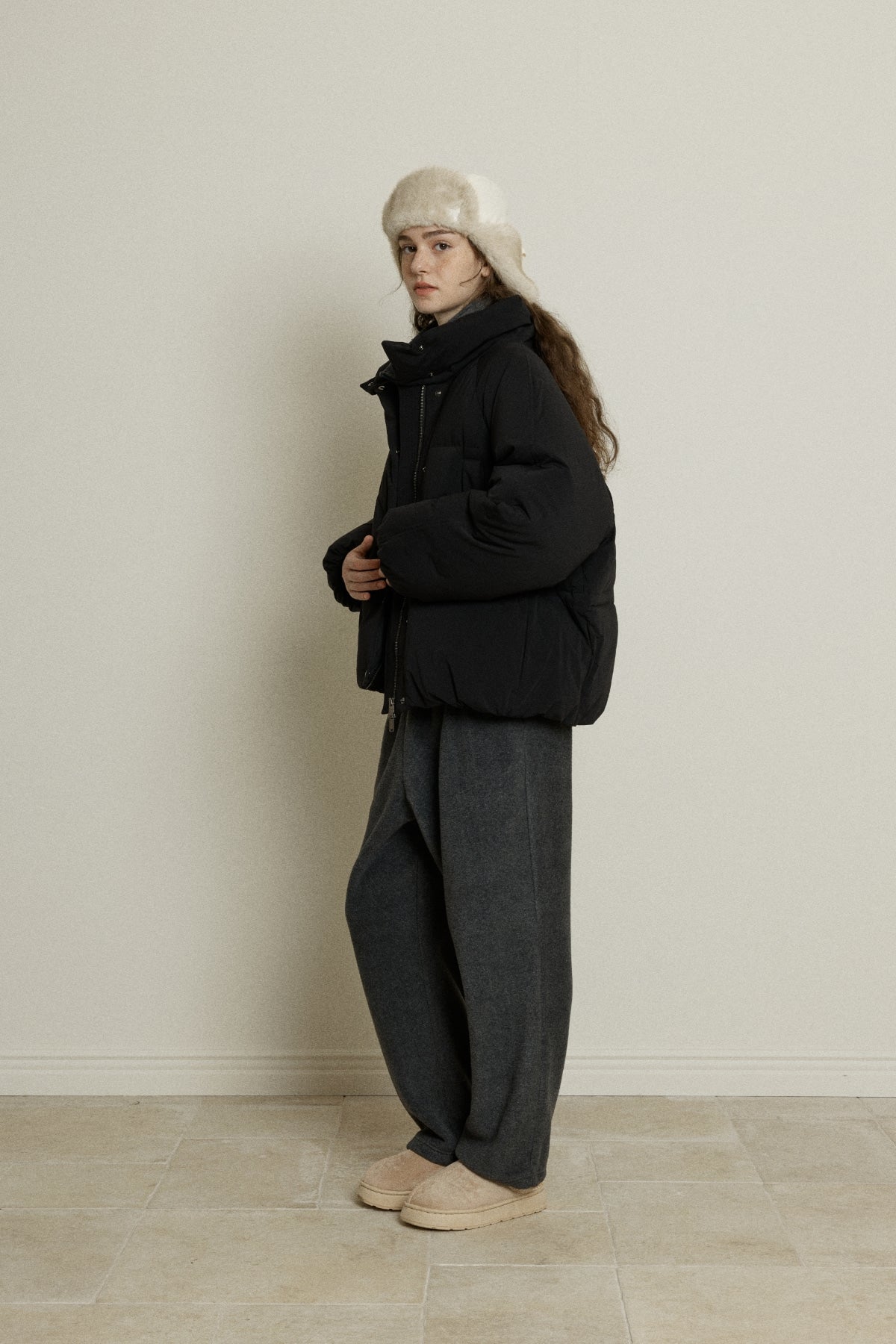 【YOONA同款】 FAUX FUR TRAPPER HAT