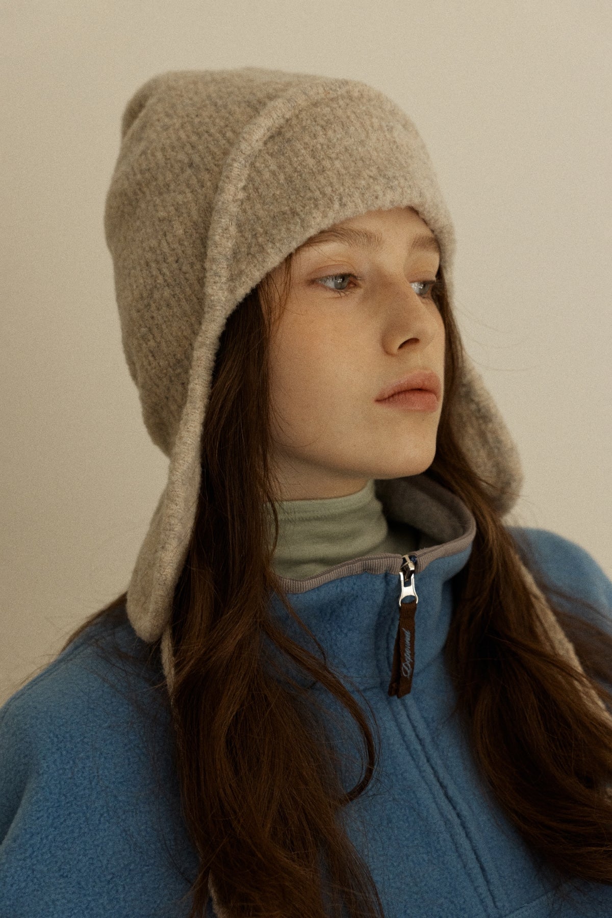 BOUCLE WOOL TRAPPER HAT