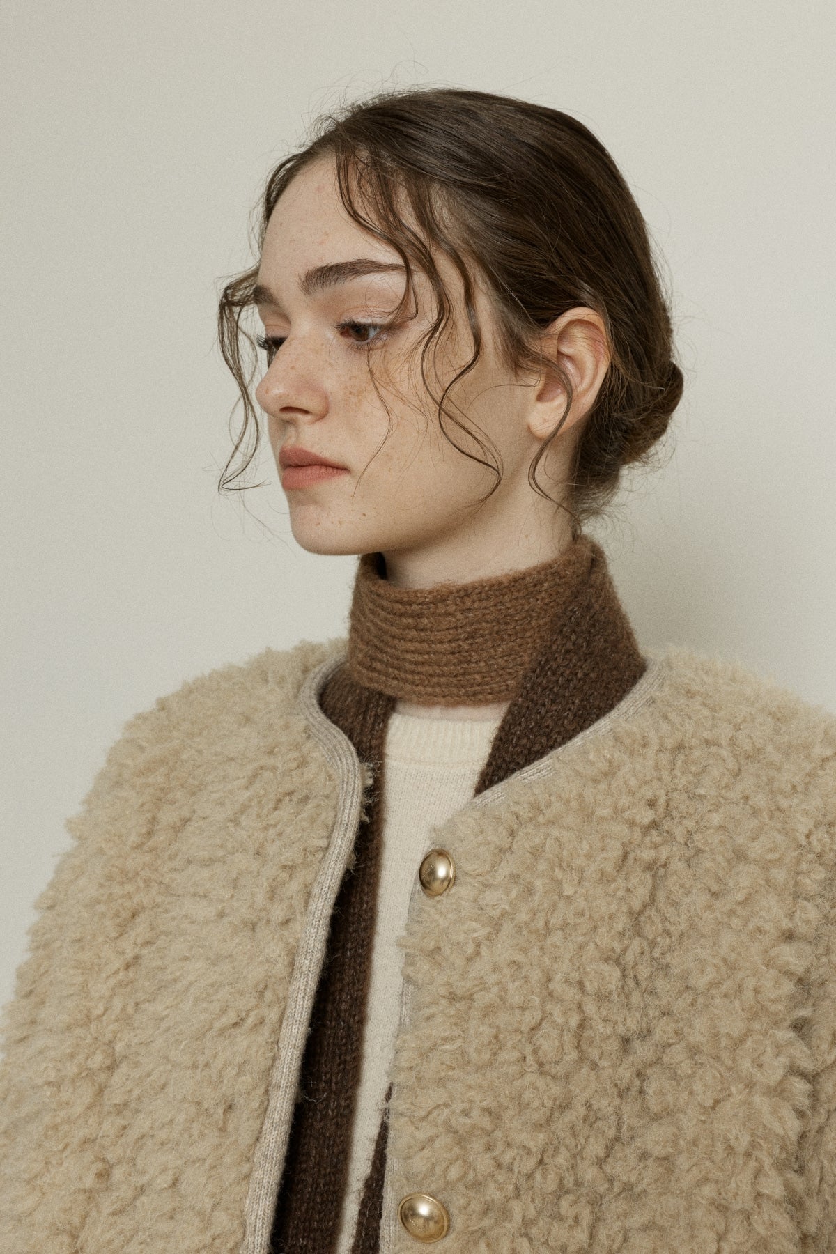 【YOONA同款】 FLUFFY FUR JACKET - LIGHT