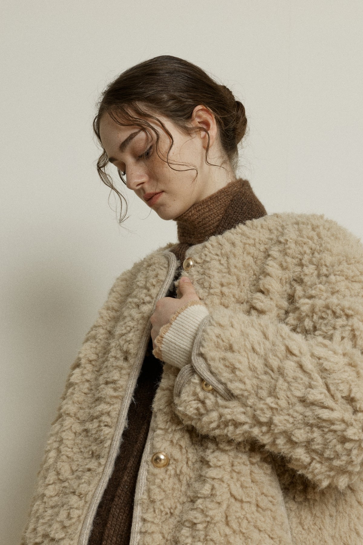 【YOONA同款】 FLUFFY FUR JACKET - LIGHT