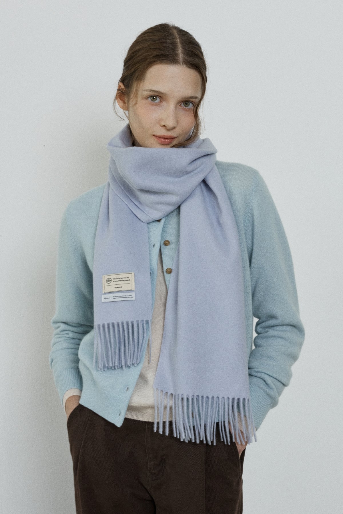 【YOONA同款】 CASHMERE WOOL BLENDED MUFFLER