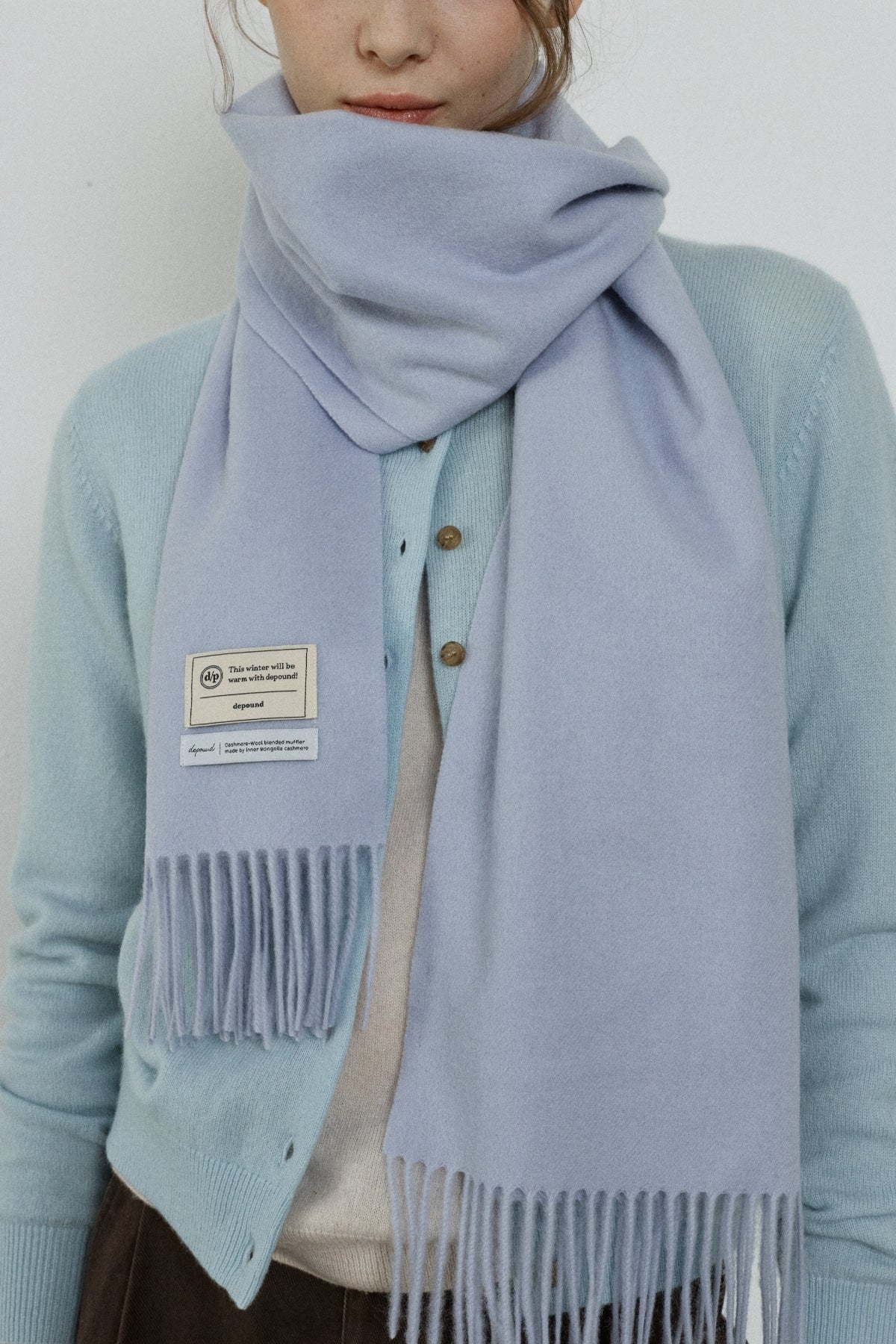 【YOONA同款】 CASHMERE WOOL BLENDED MUFFLER