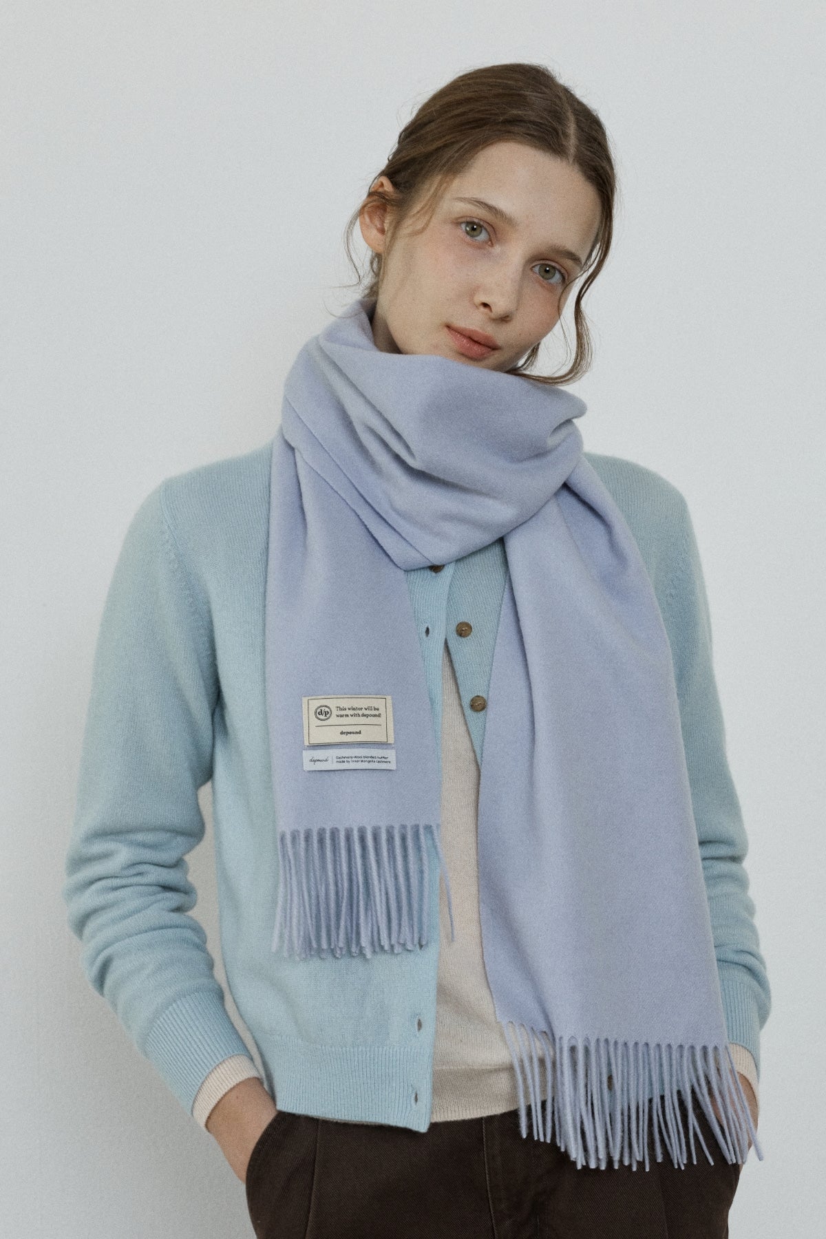 【YOONA同款】 CASHMERE WOOL BLENDED MUFFLER