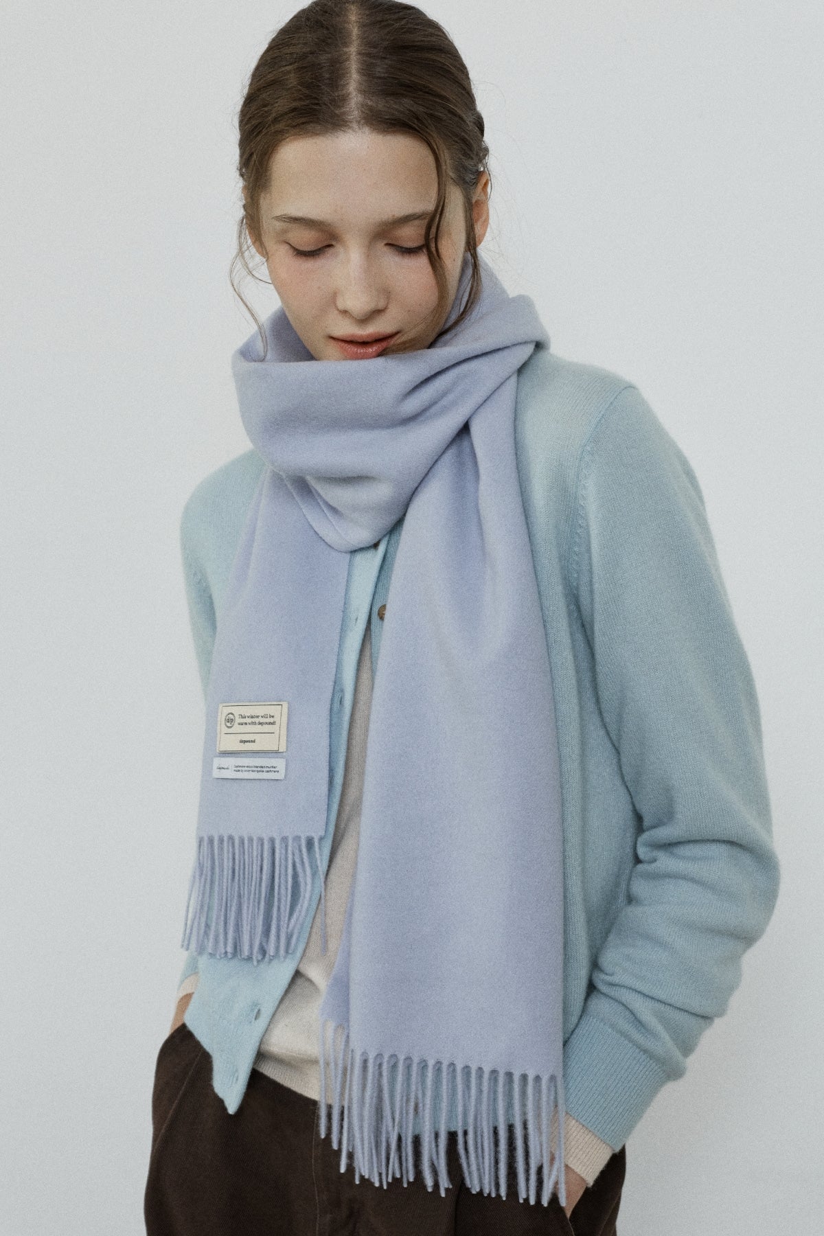 【YOONA同款】 CASHMERE WOOL BLENDED MUFFLER