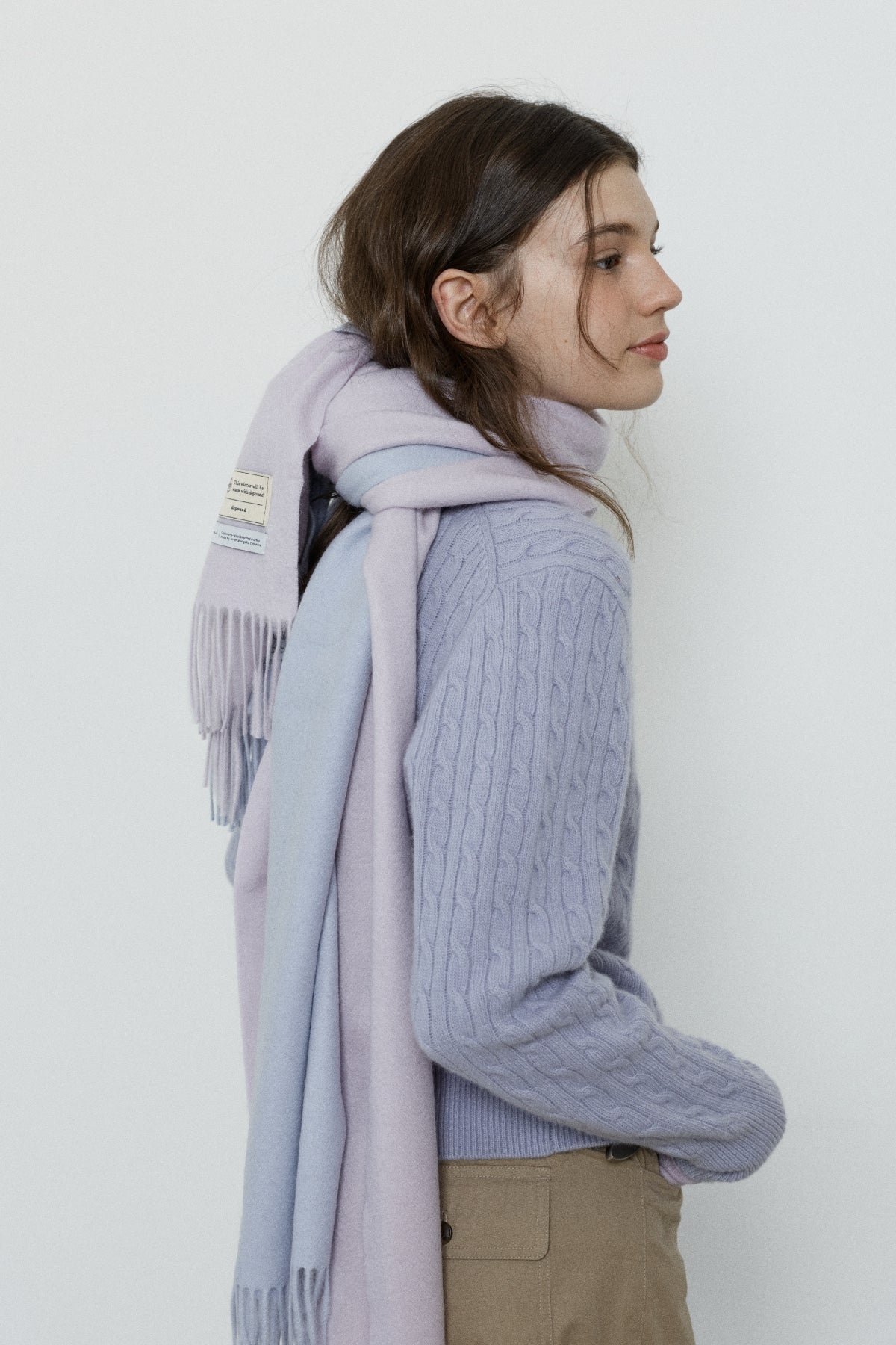 【YOONA同款】 CASHMERE WOOL BLENDED MUFFLER