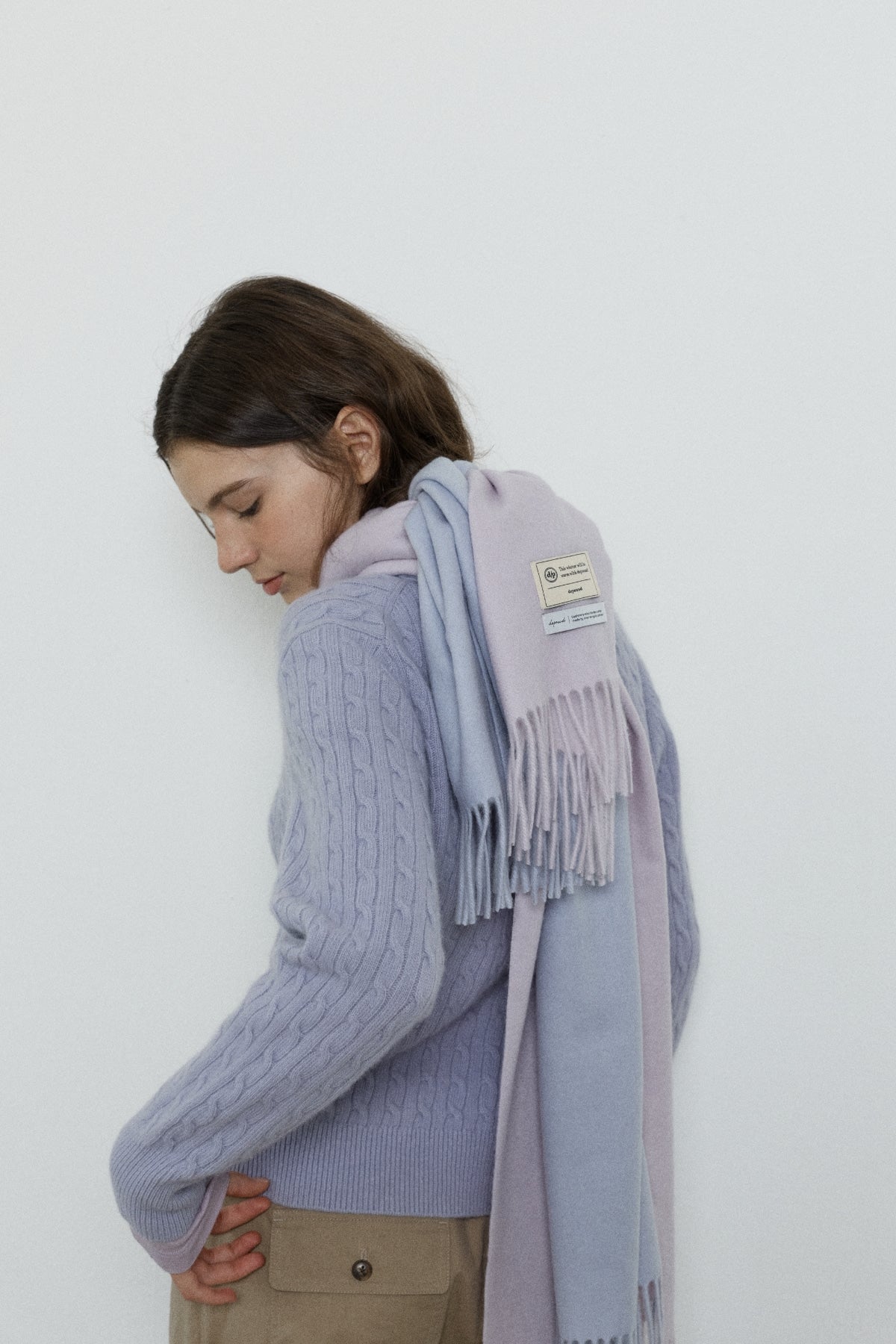 【YOONA同款】 CASHMERE WOOL BLENDED MUFFLER