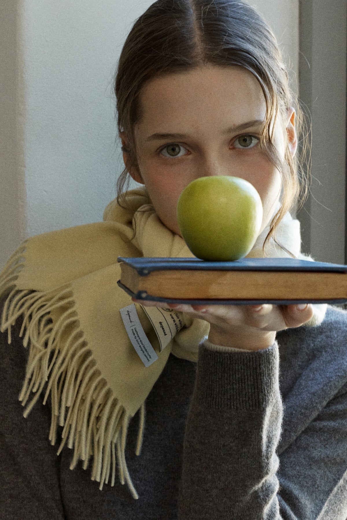 【YOONA同款】 CASHMERE WOOL BLENDED MUFFLER - BUTTER