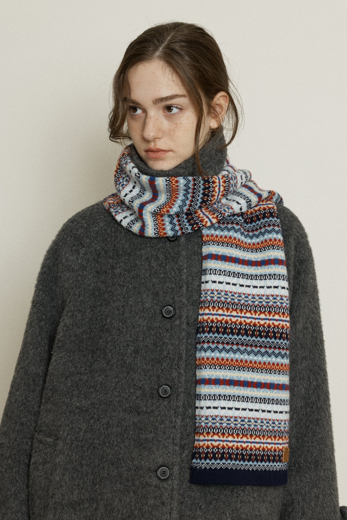 【YOONA同款】 FAIR ISLE WOOL MUFFLER