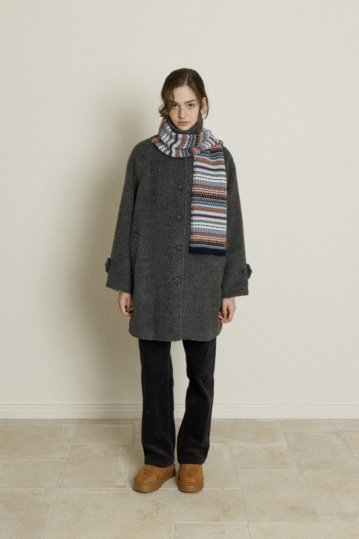 【YOONA同款】 FAIR ISLE WOOL MUFFLER