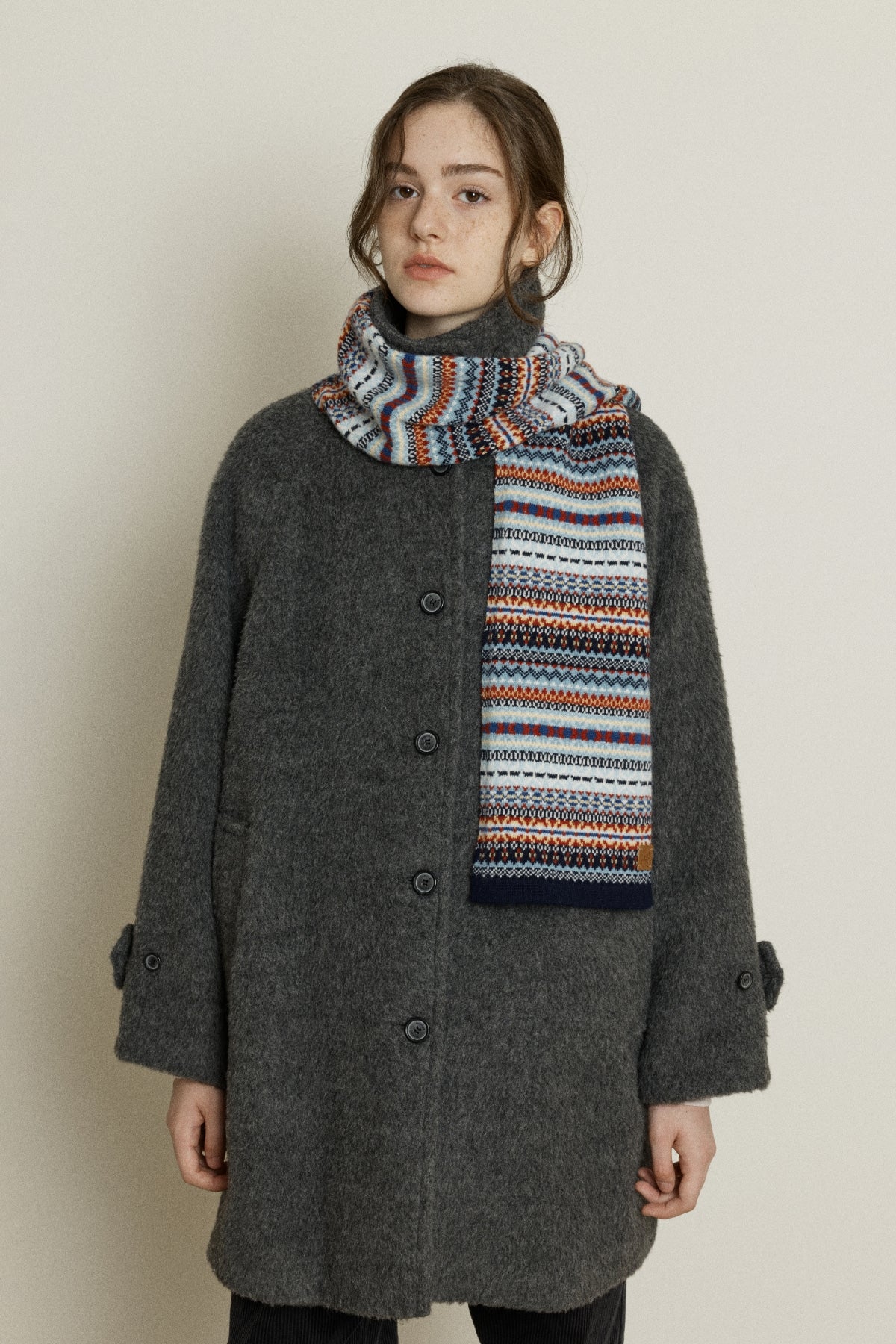 【YOONA同款】 FAIR ISLE WOOL MUFFLER