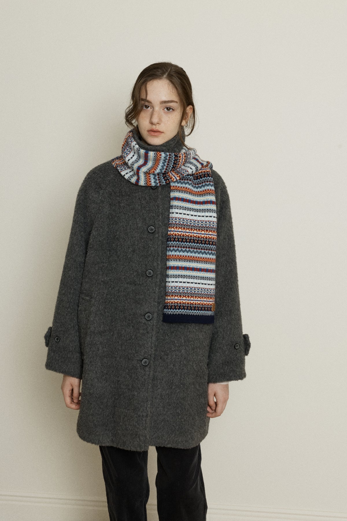 【YOONA同款】 FAIR ISLE WOOL MUFFLER