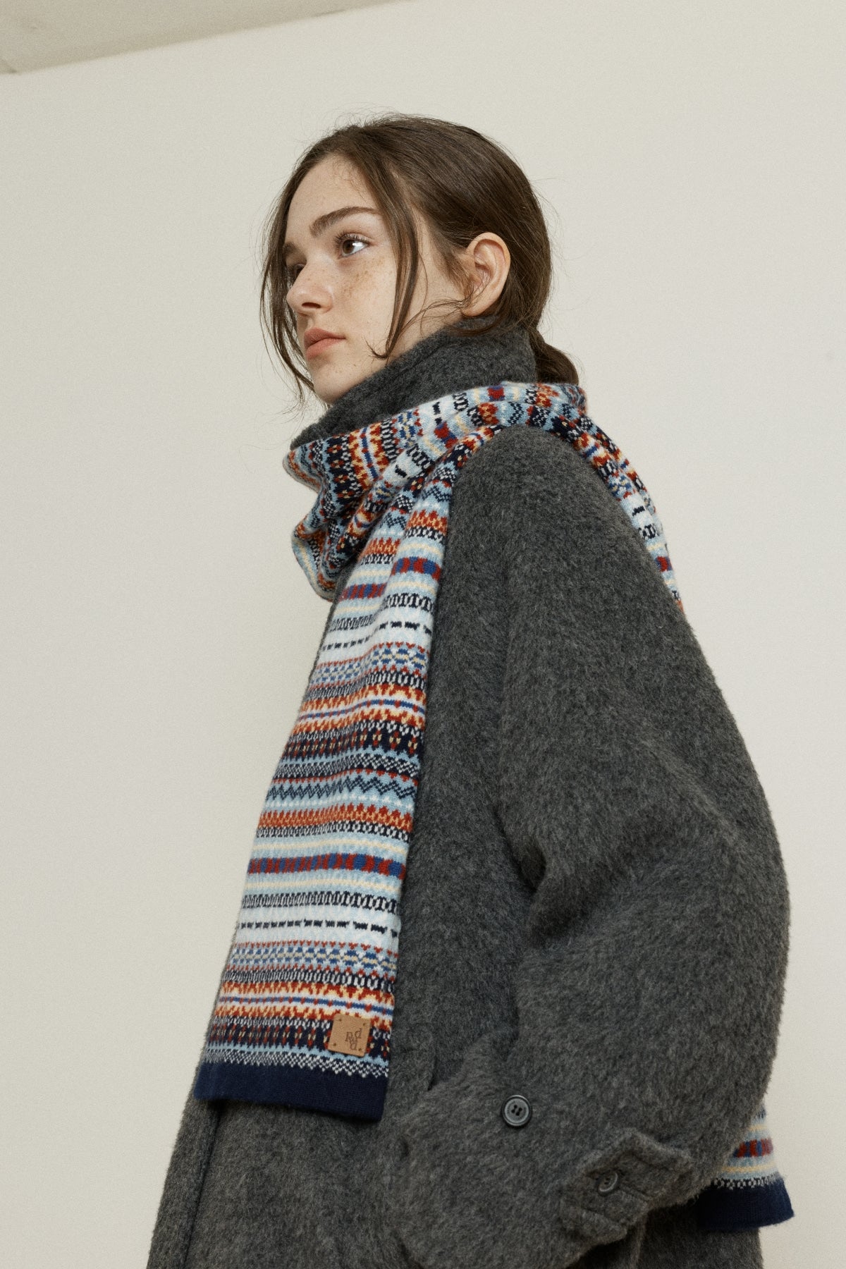 【YOONA同款】 FAIR ISLE WOOL MUFFLER