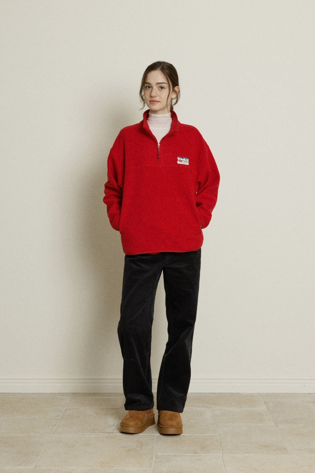 【YOONA同款】 FLEECE HALF ZIP UP