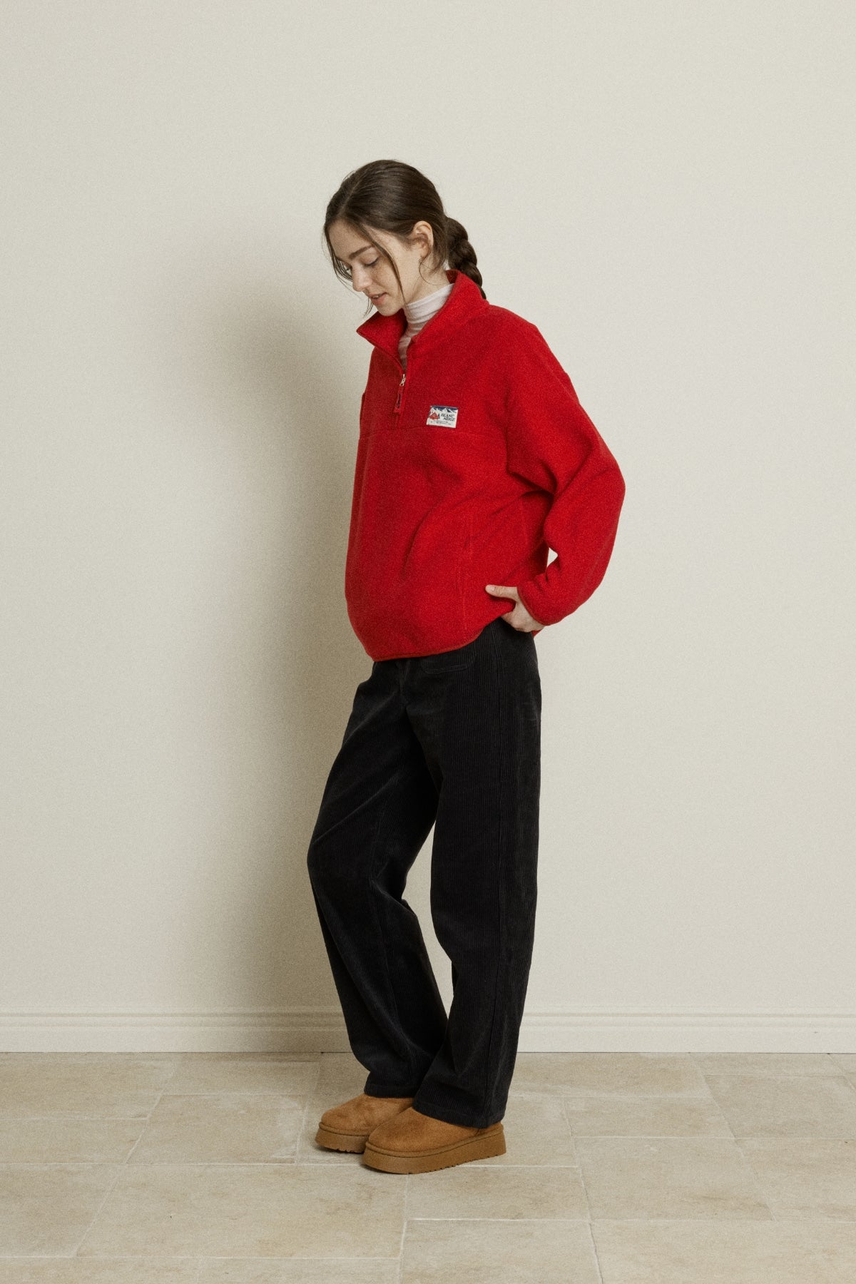 【YOONA同款】 FLEECE HALF ZIP UP