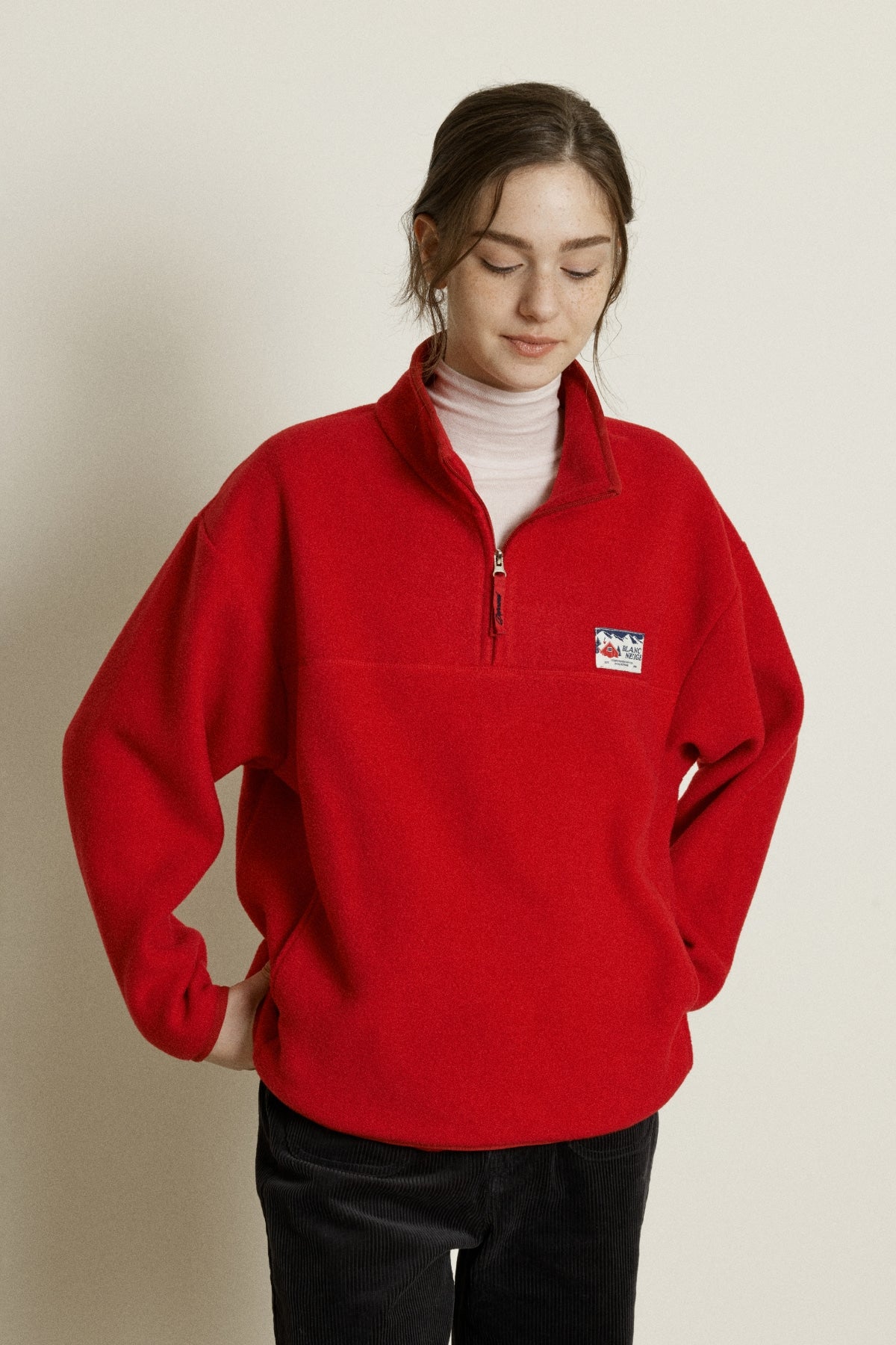 【YOONA同款】 FLEECE HALF ZIP UP