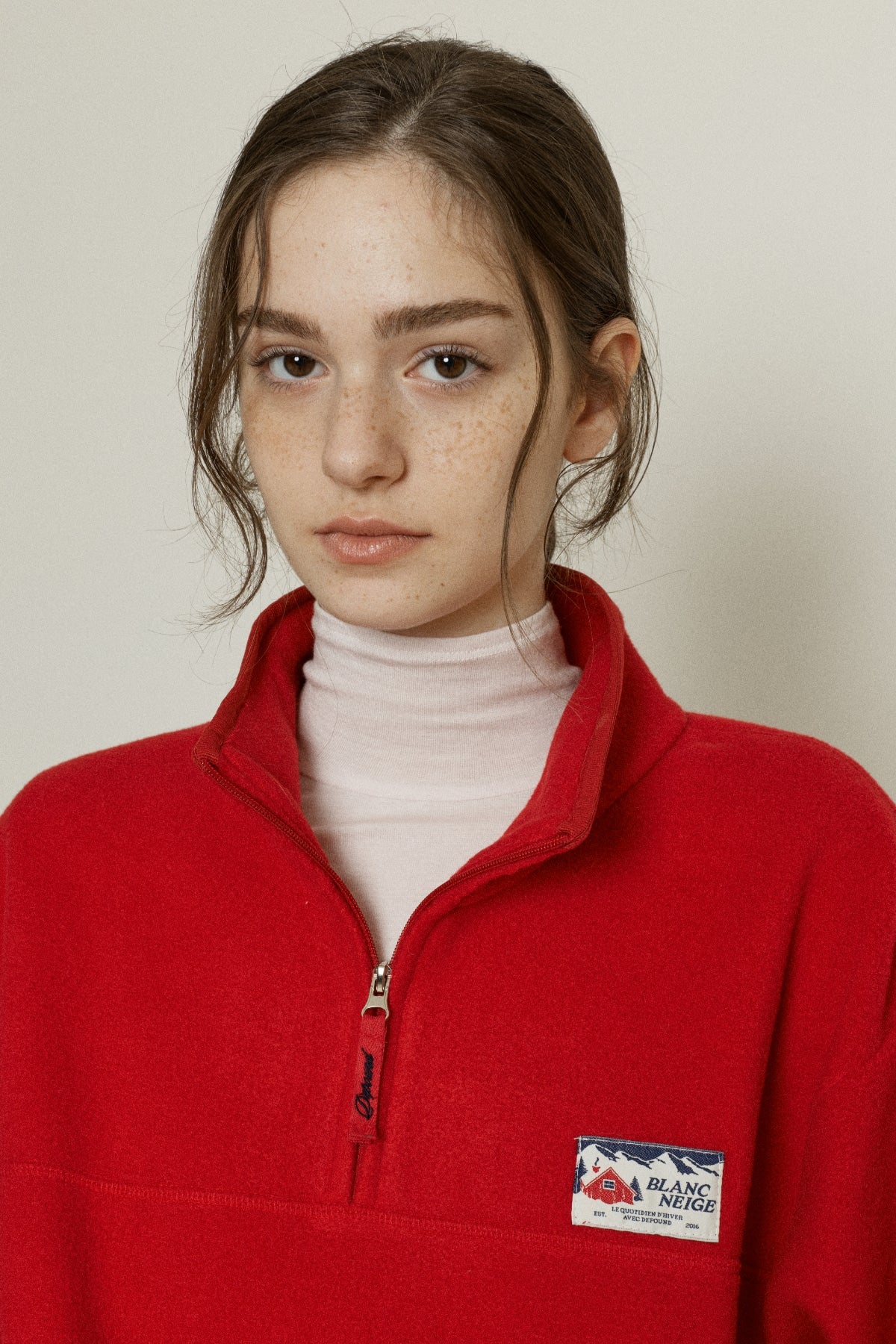 【YOONA同款】 FLEECE HALF ZIP UP