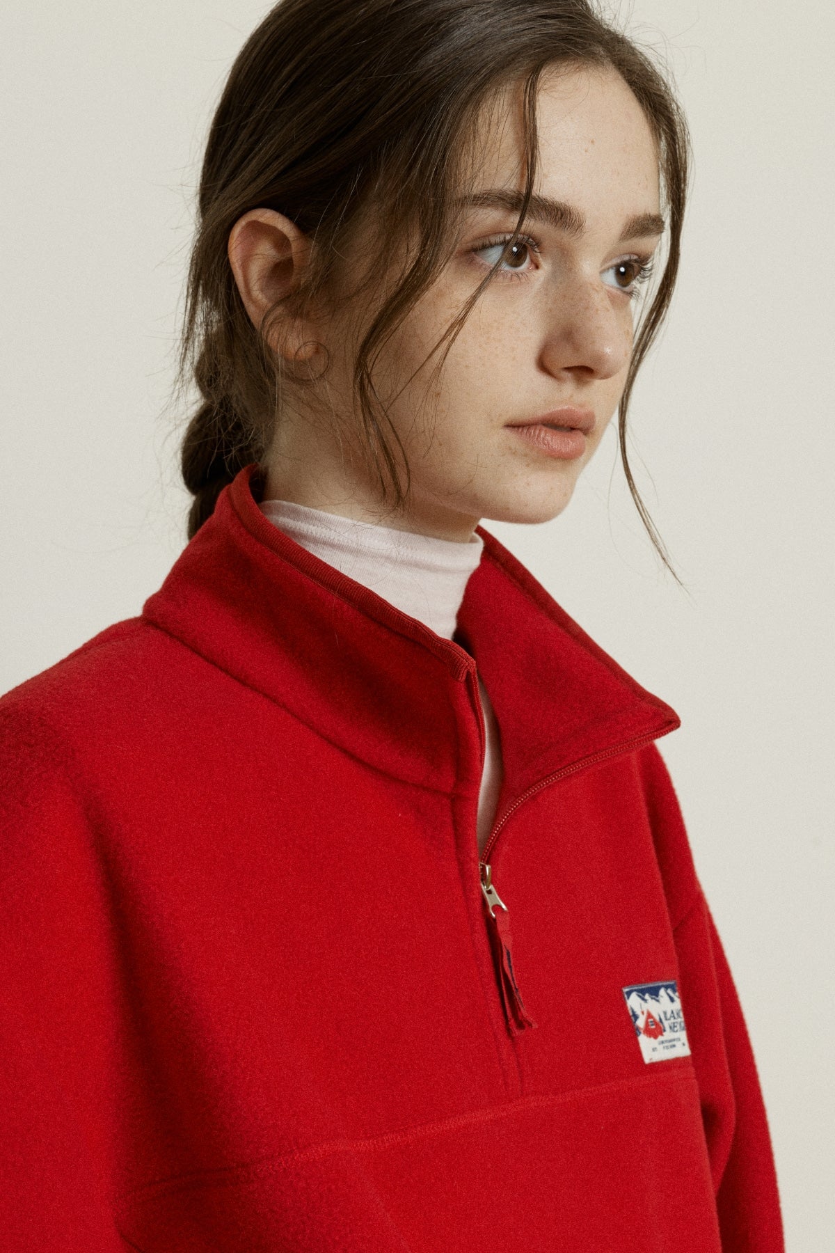 【YOONA同款】 FLEECE HALF ZIP UP