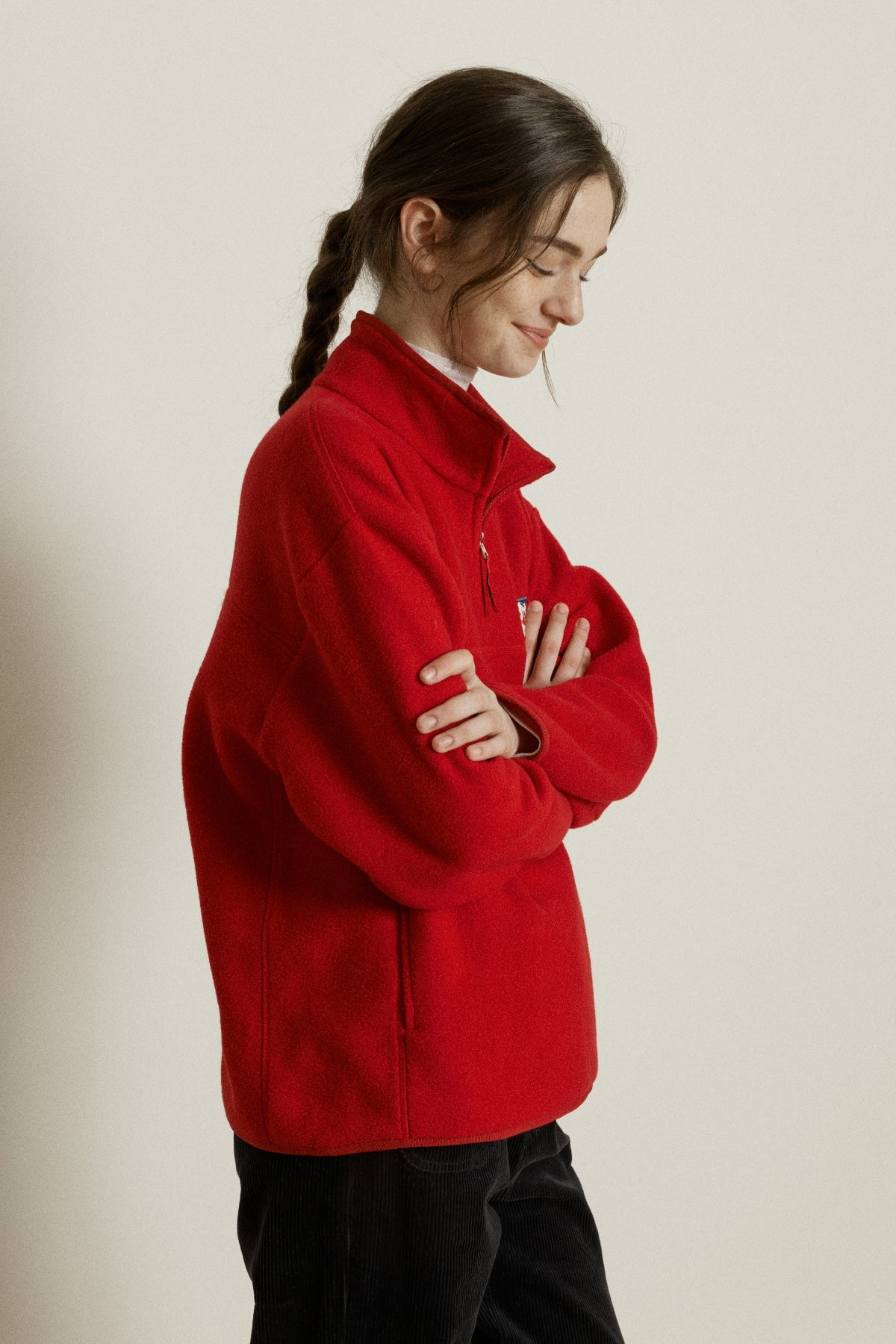 【YOONA同款】 FLEECE HALF ZIP UP
