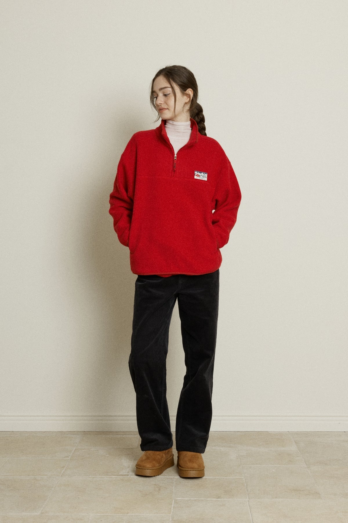 【YOONA同款】 FLEECE HALF ZIP UP