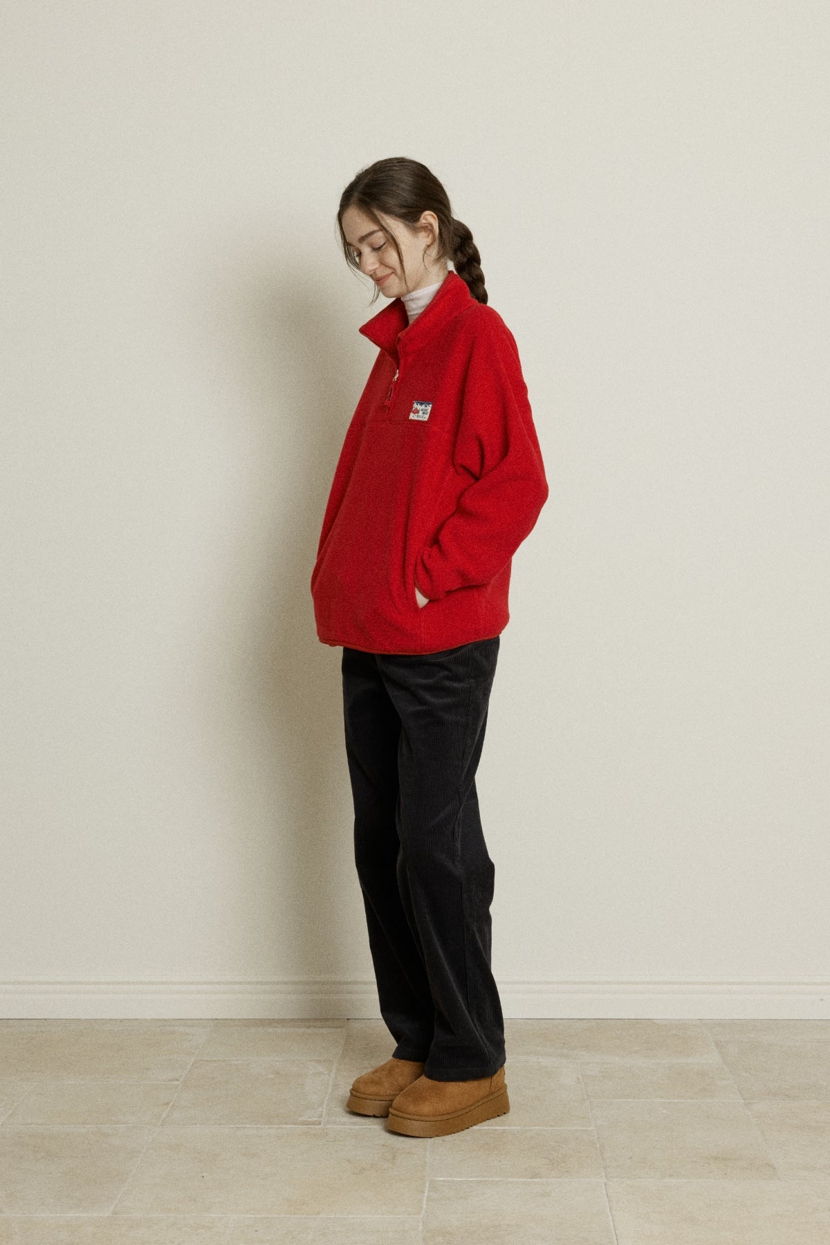 【YOONA同款】 FLEECE HALF ZIP UP