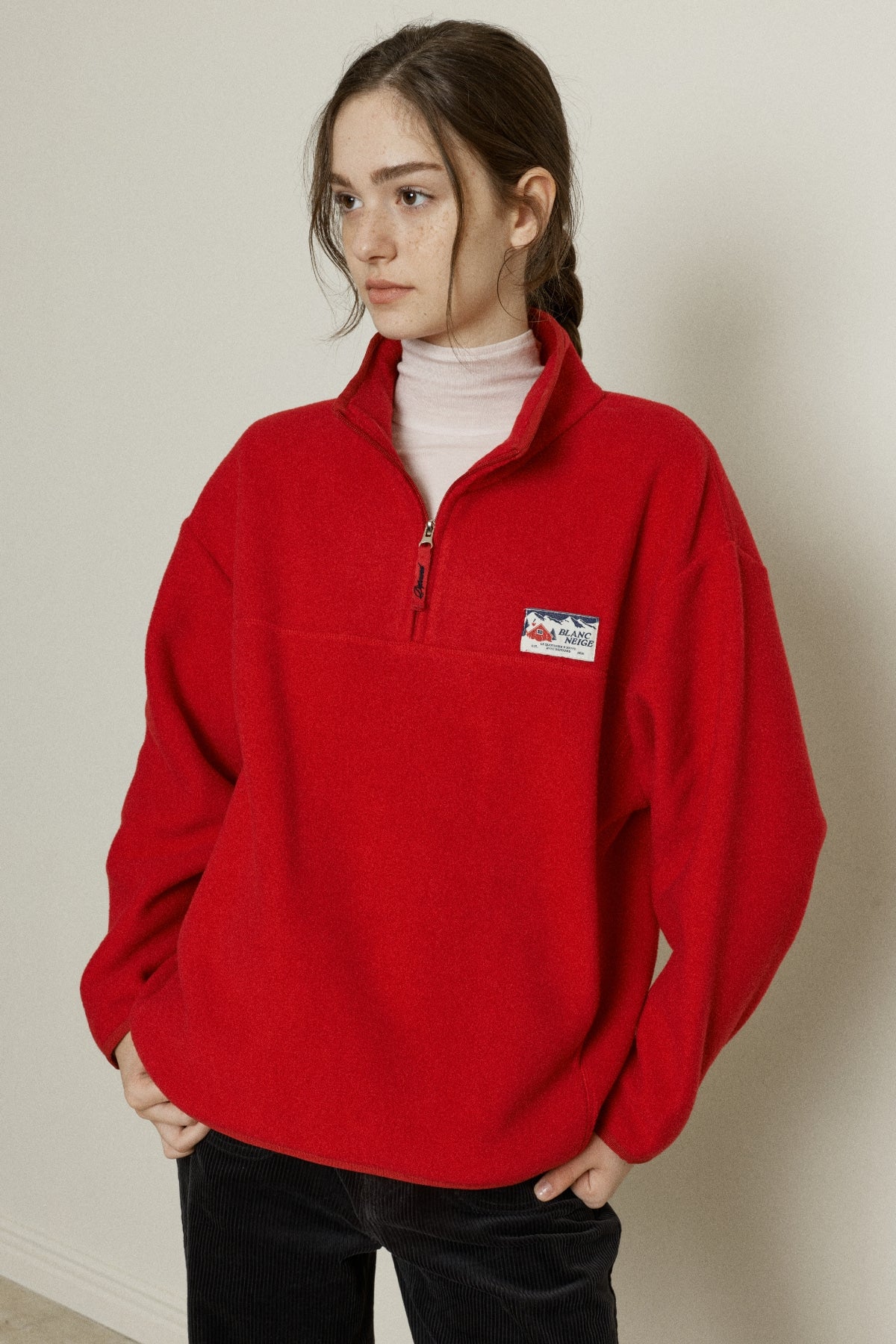 【YOONA同款】 FLEECE HALF ZIP UP