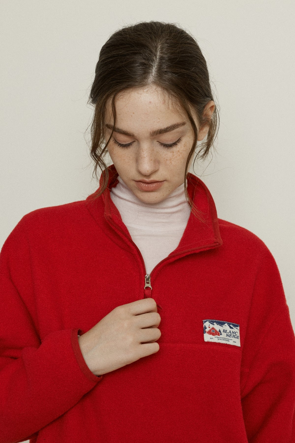 【YOONA同款】 FLEECE HALF ZIP UP