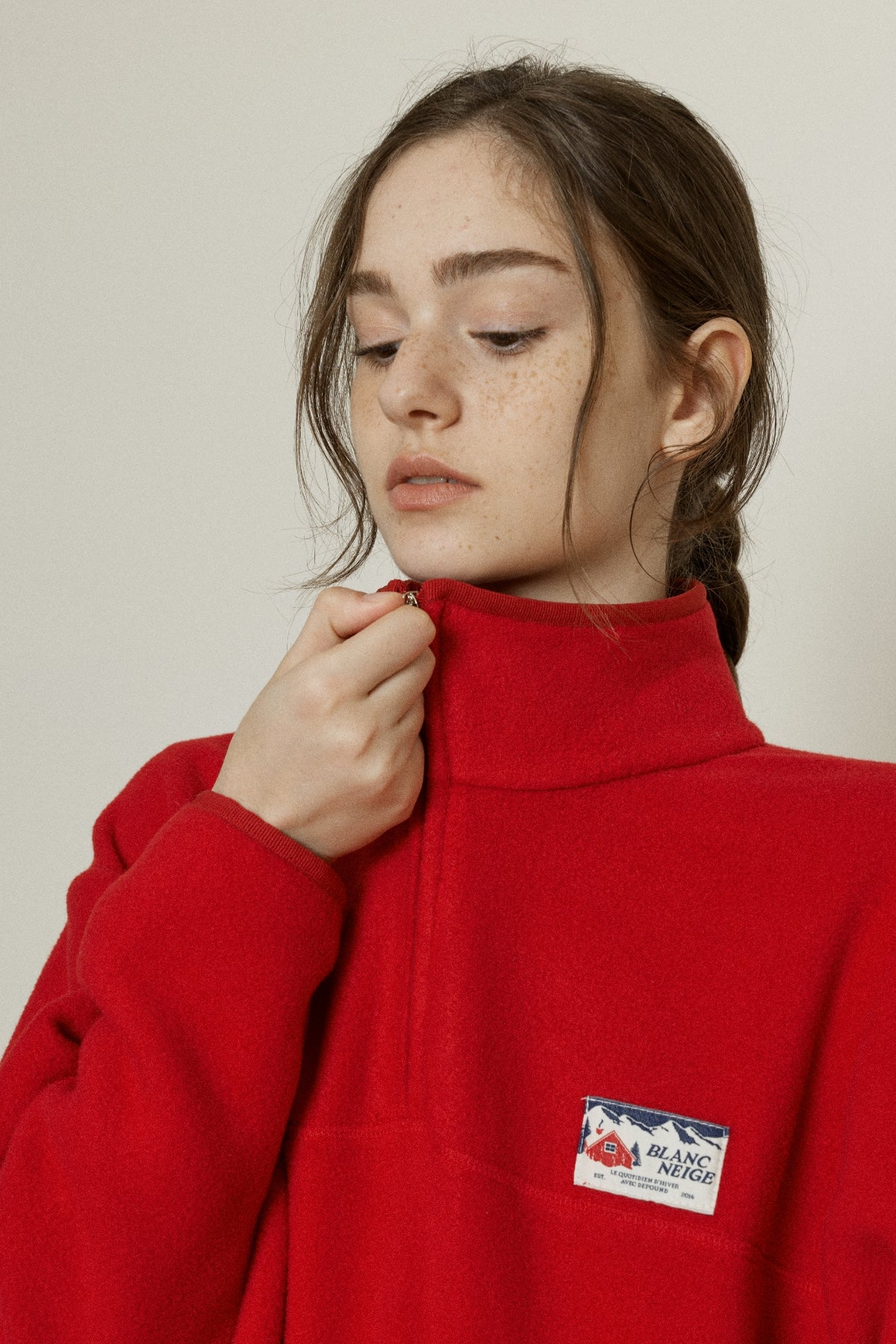 【YOONA同款】 FLEECE HALF ZIP UP