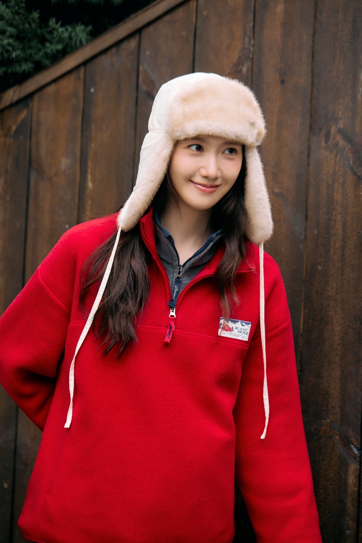 【YOONA同款】 FLEECE HALF ZIP UP