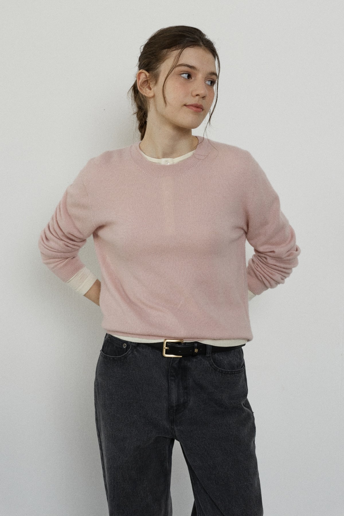 【YOONA同款】 30% CASHMERE ROUND PULLOVER
