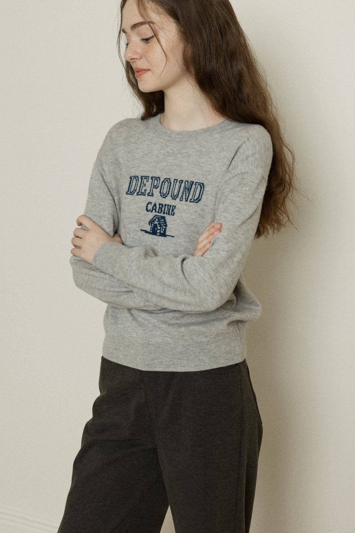 【YOONA同款】 WOOL CABINE LOGO PULLOVER