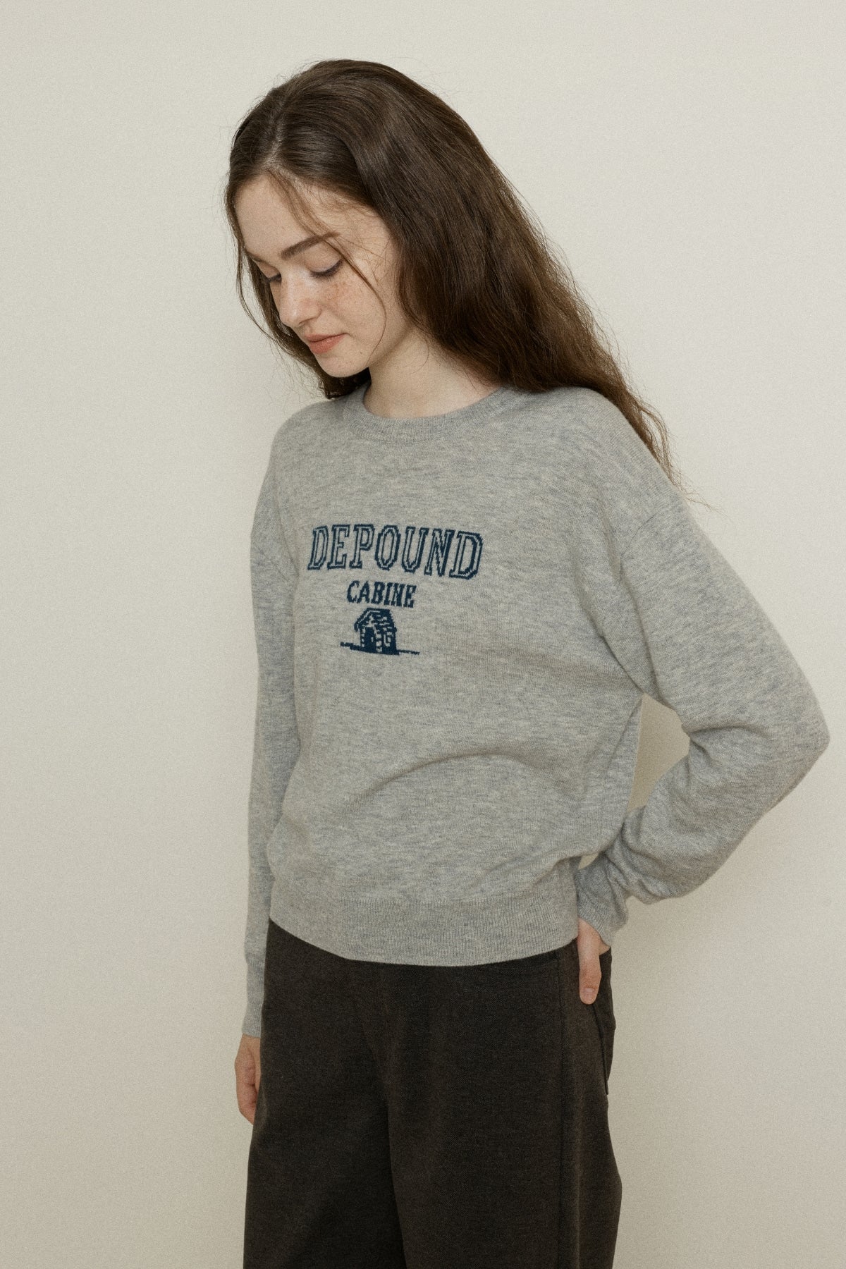 【YOONA同款】 WOOL CABINE LOGO PULLOVER