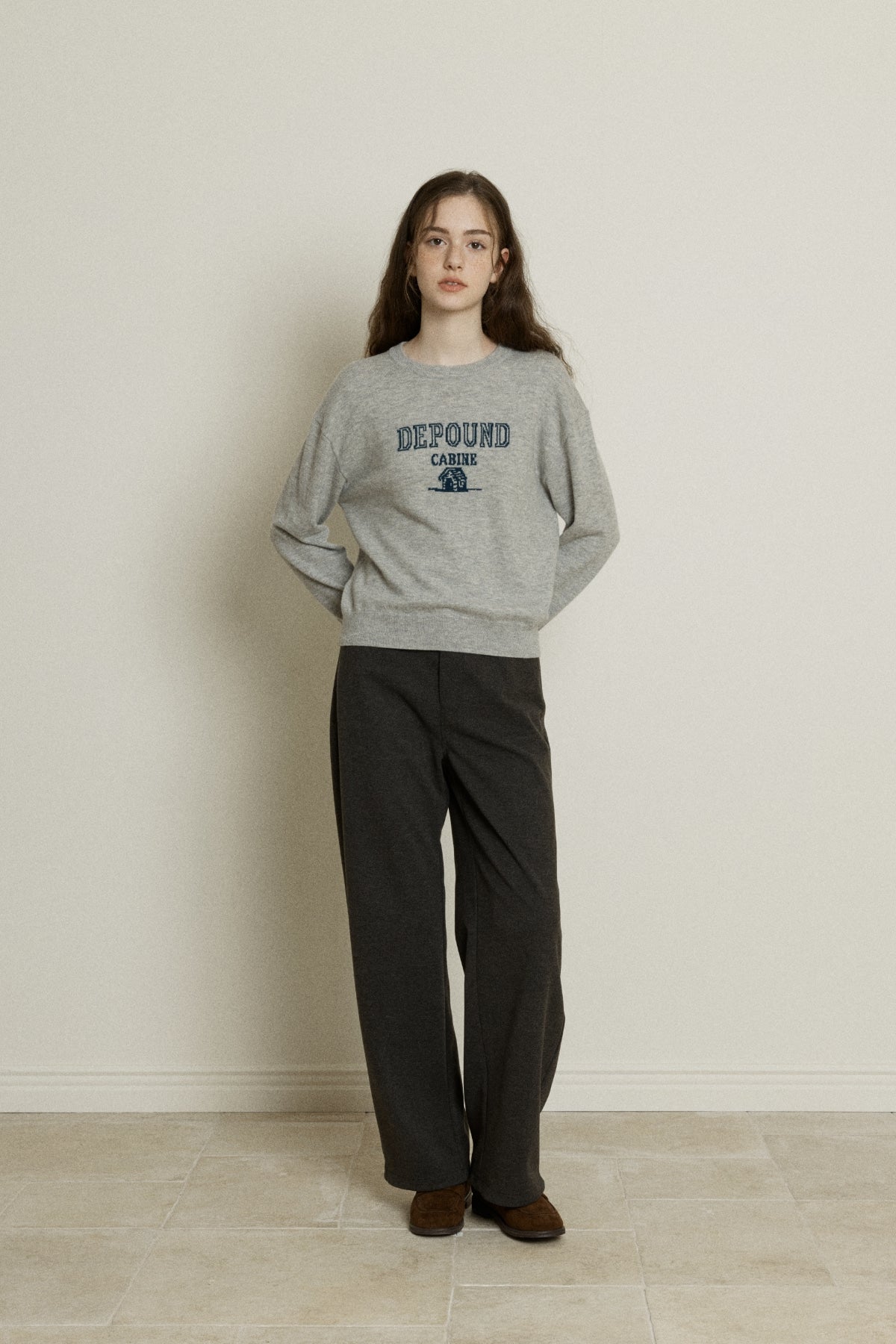 【YOONA同款】 WOOL CABINE LOGO PULLOVER