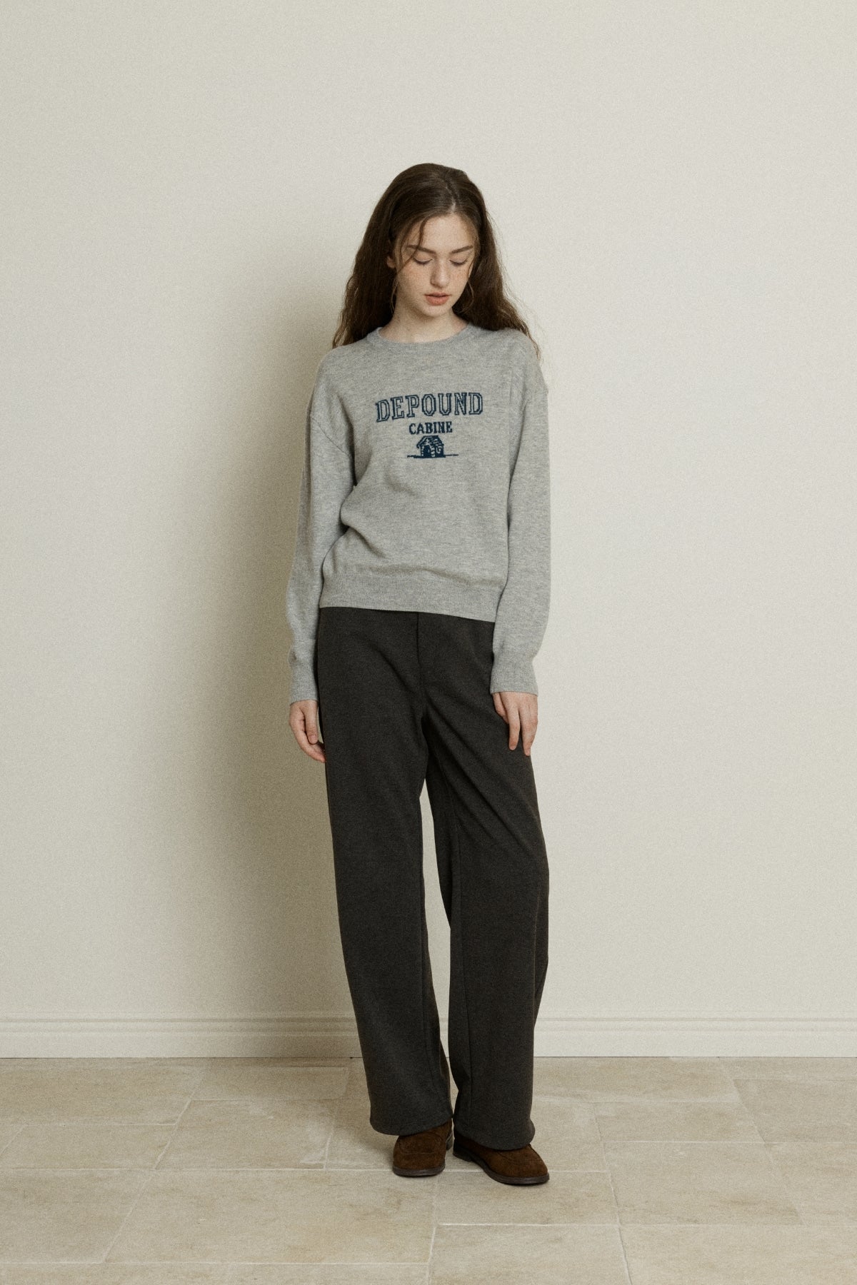 【YOONA同款】 WOOL CABINE LOGO PULLOVER
